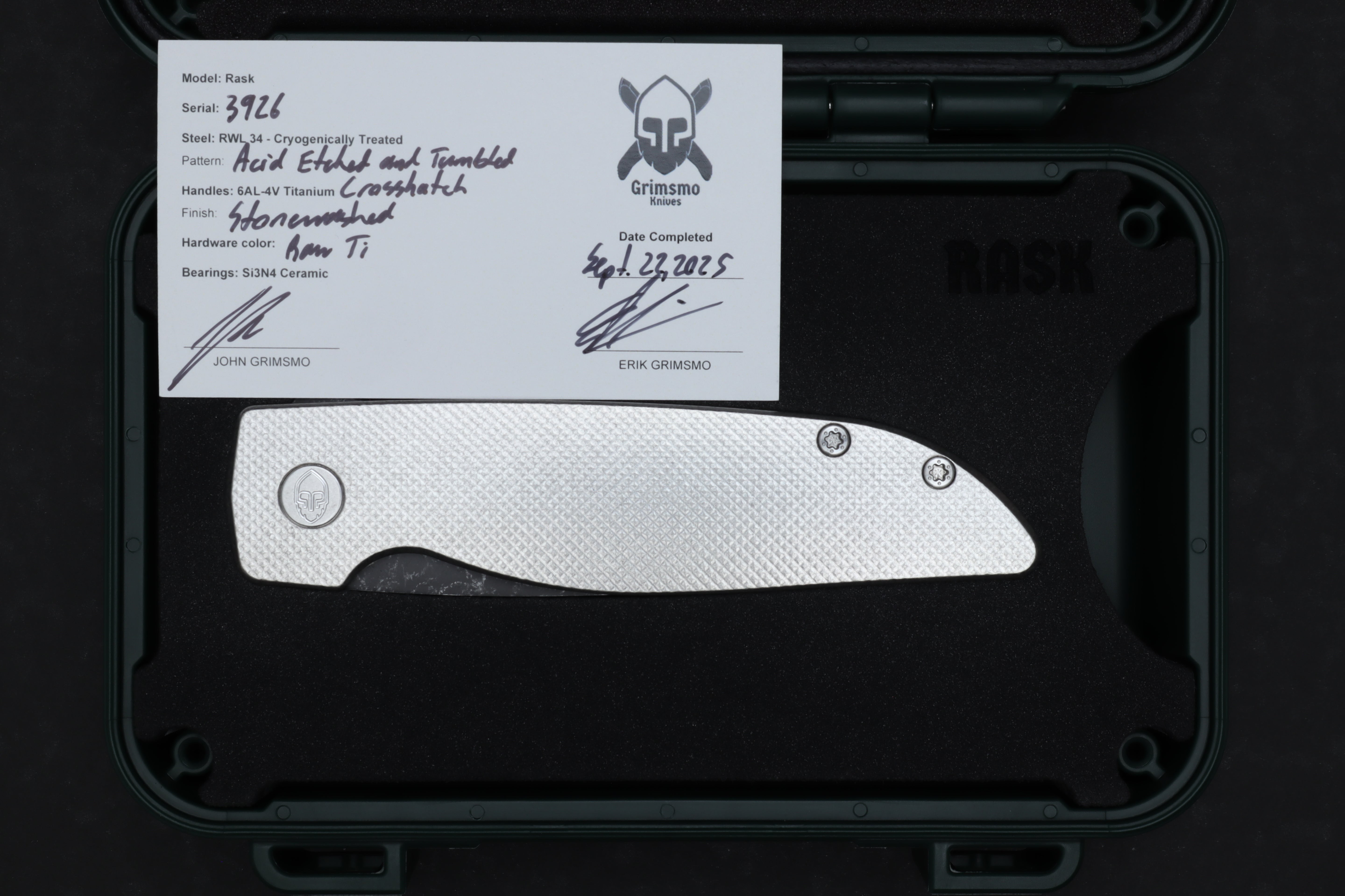 Rask #3926 9278340924