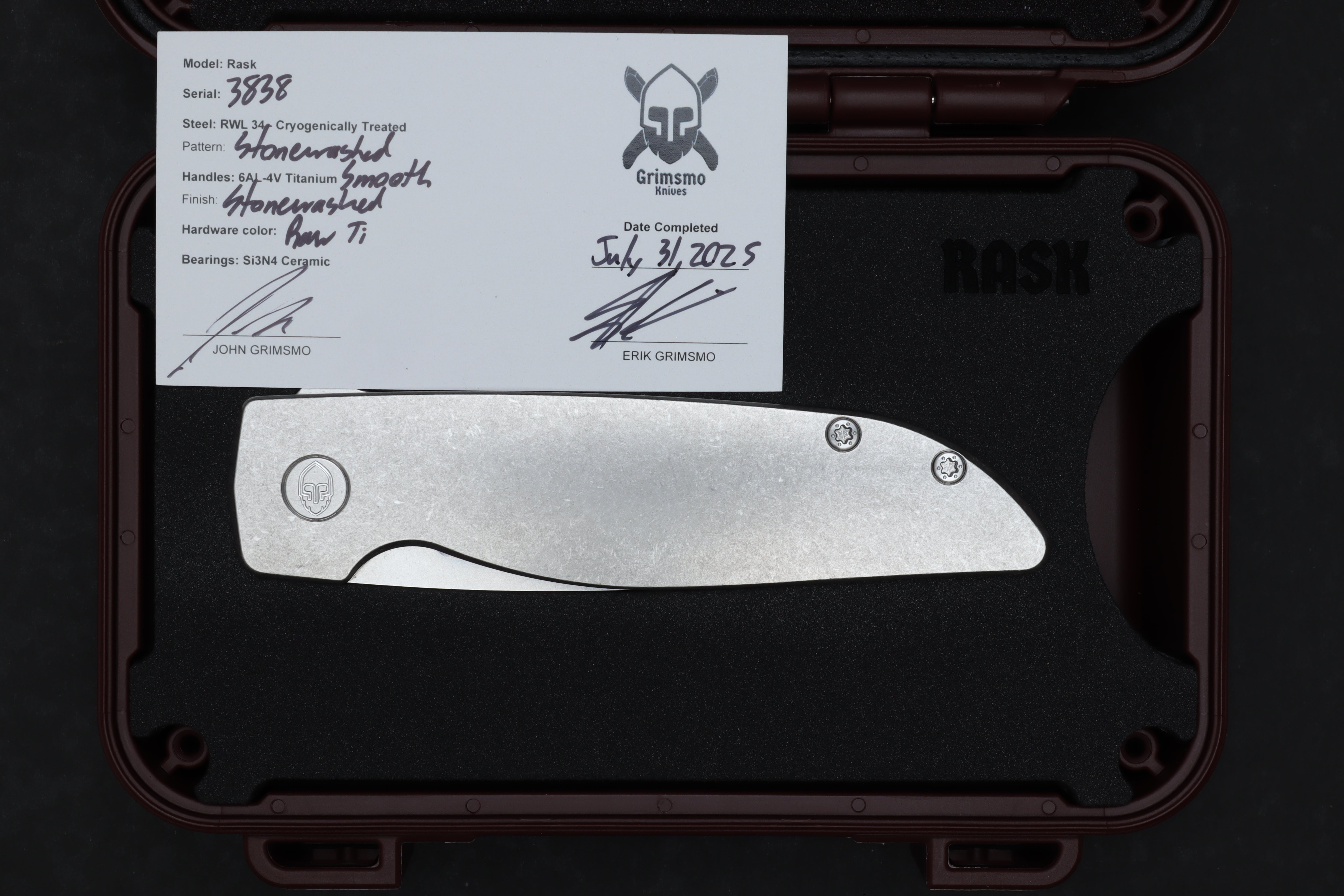 Rask #3838 9278340805