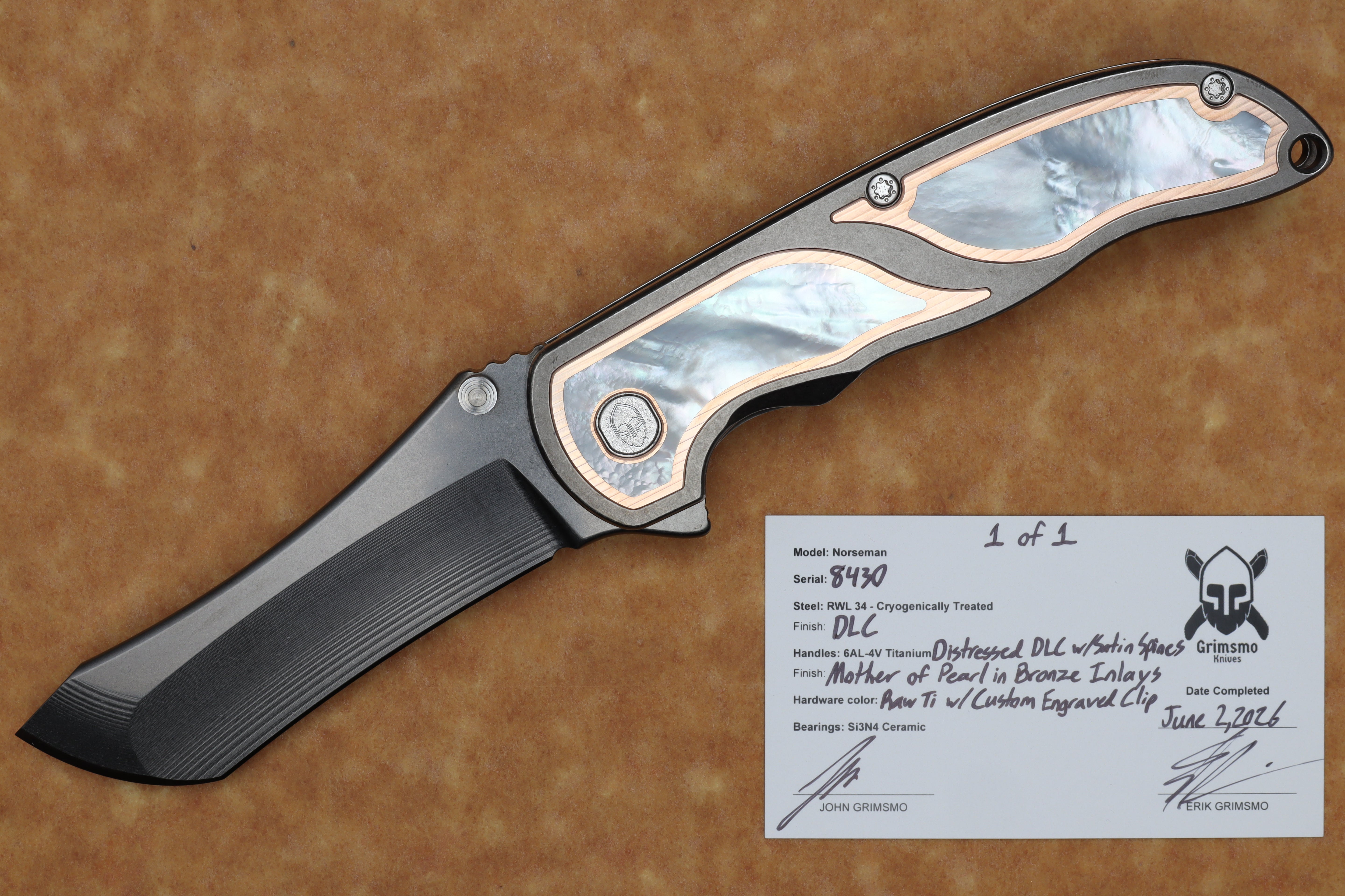 Norseman #8430 Mother of Pearl in Bronze