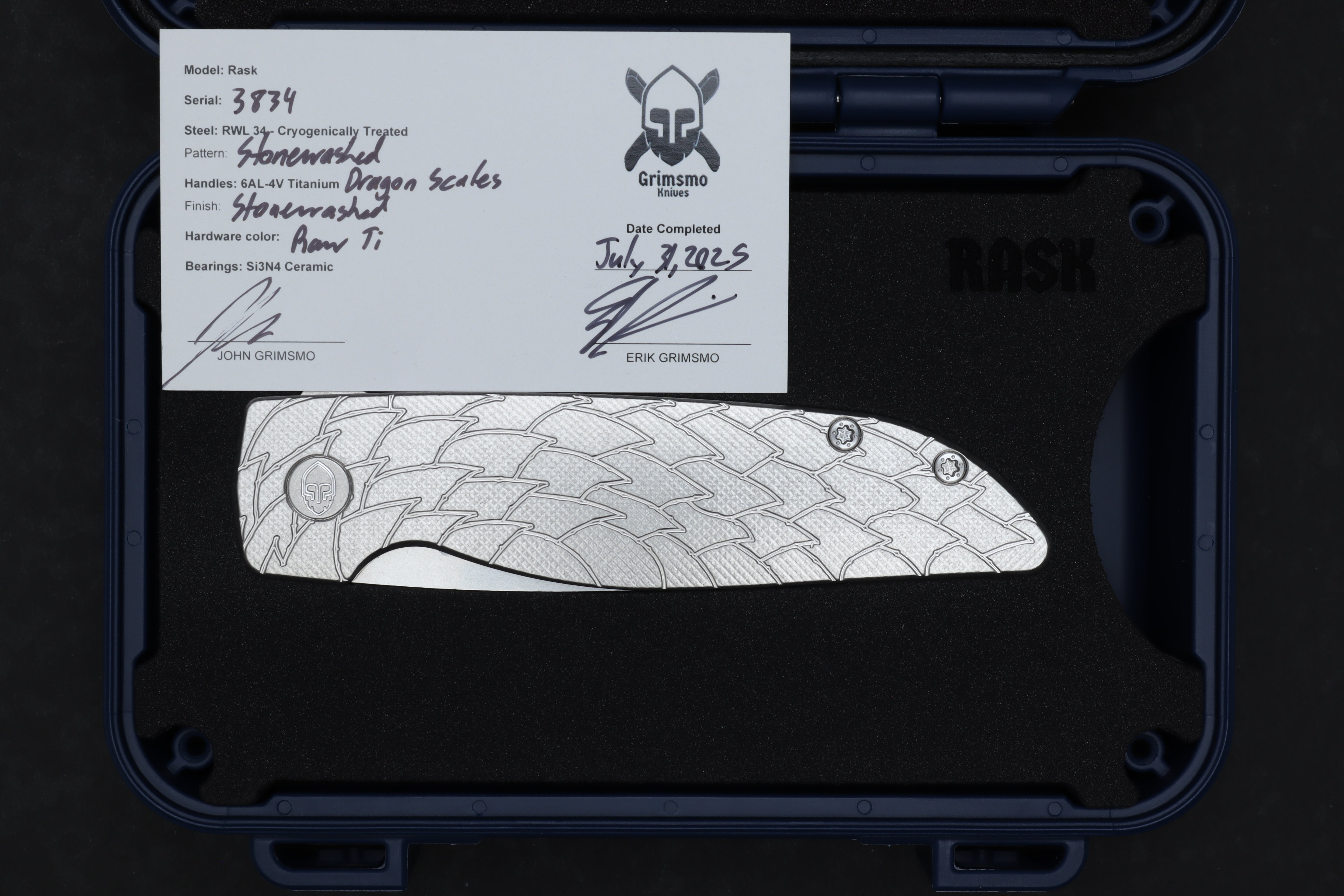 Rask #3834 9278340806
