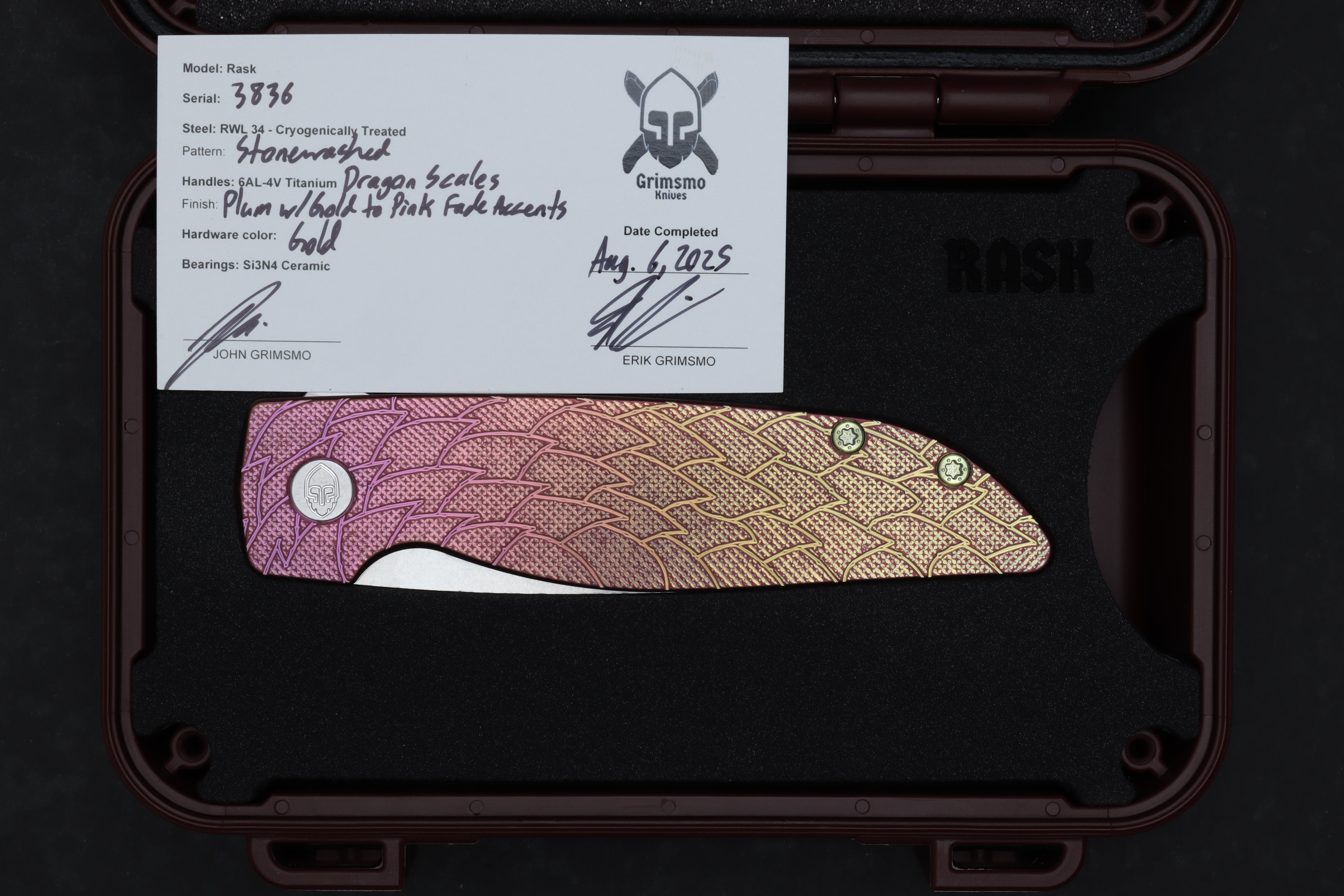 Rask #3836 9278340807