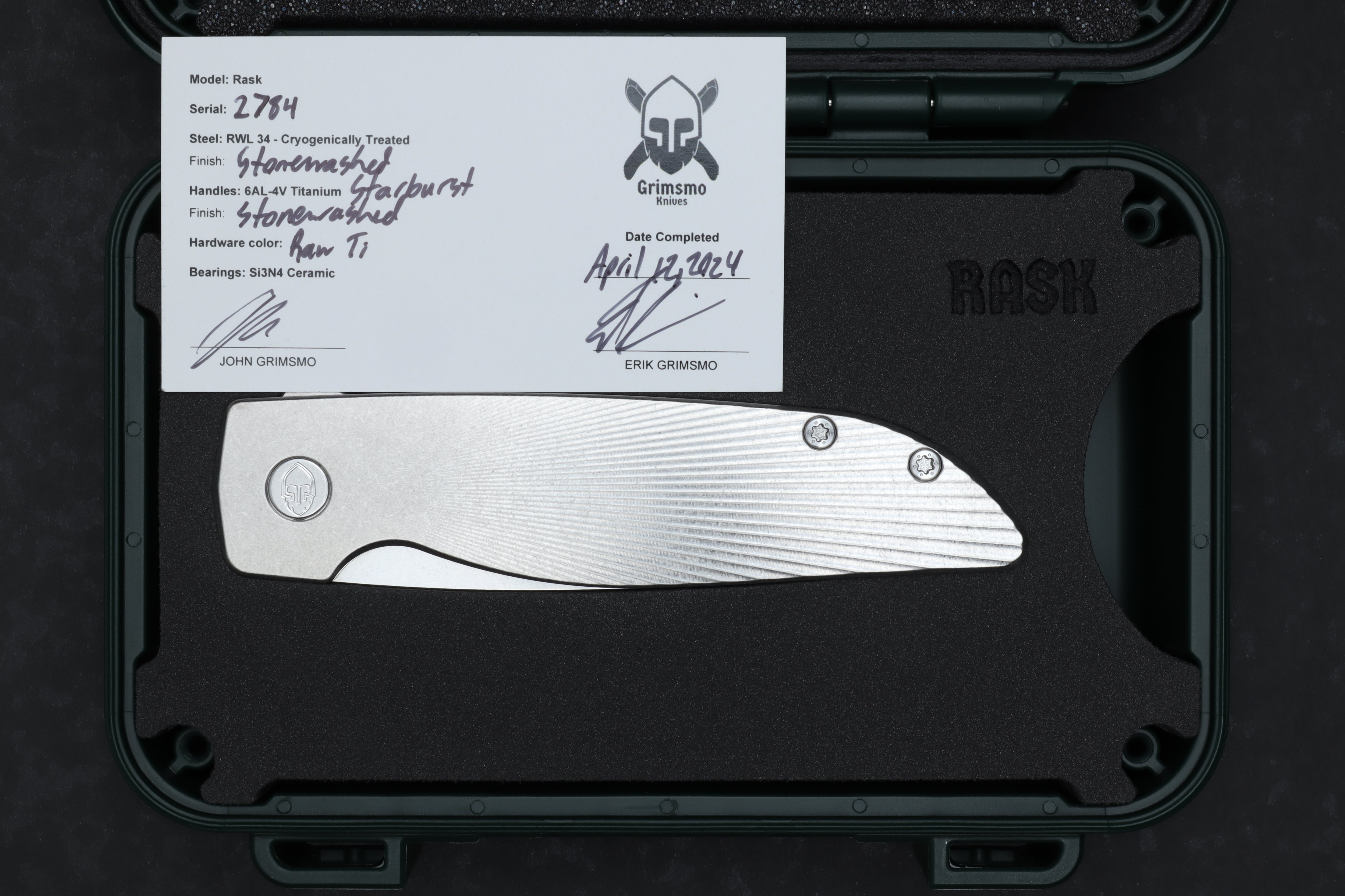 Rask #2784 9278340416