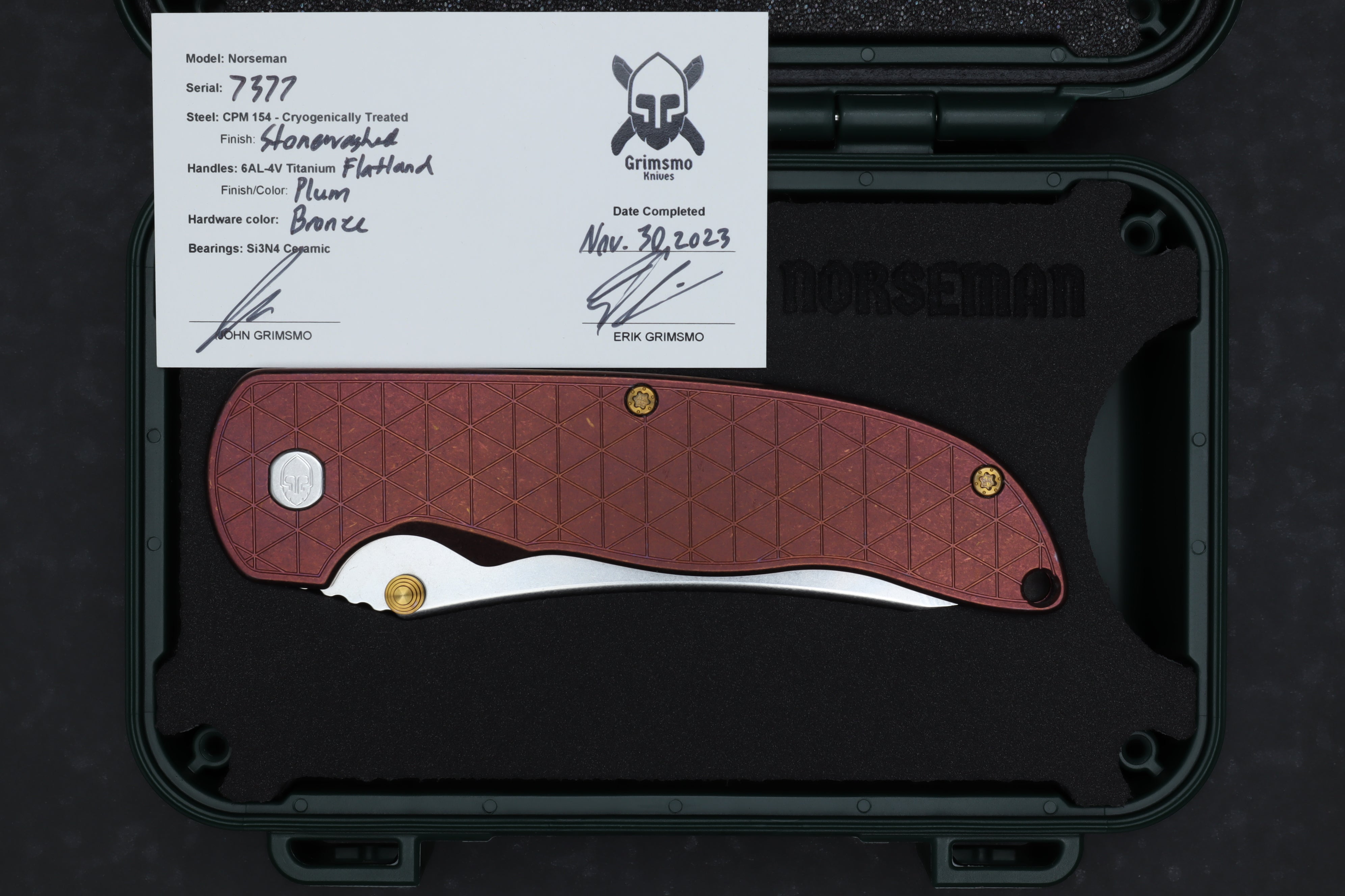 Norseman #7377 8732910111