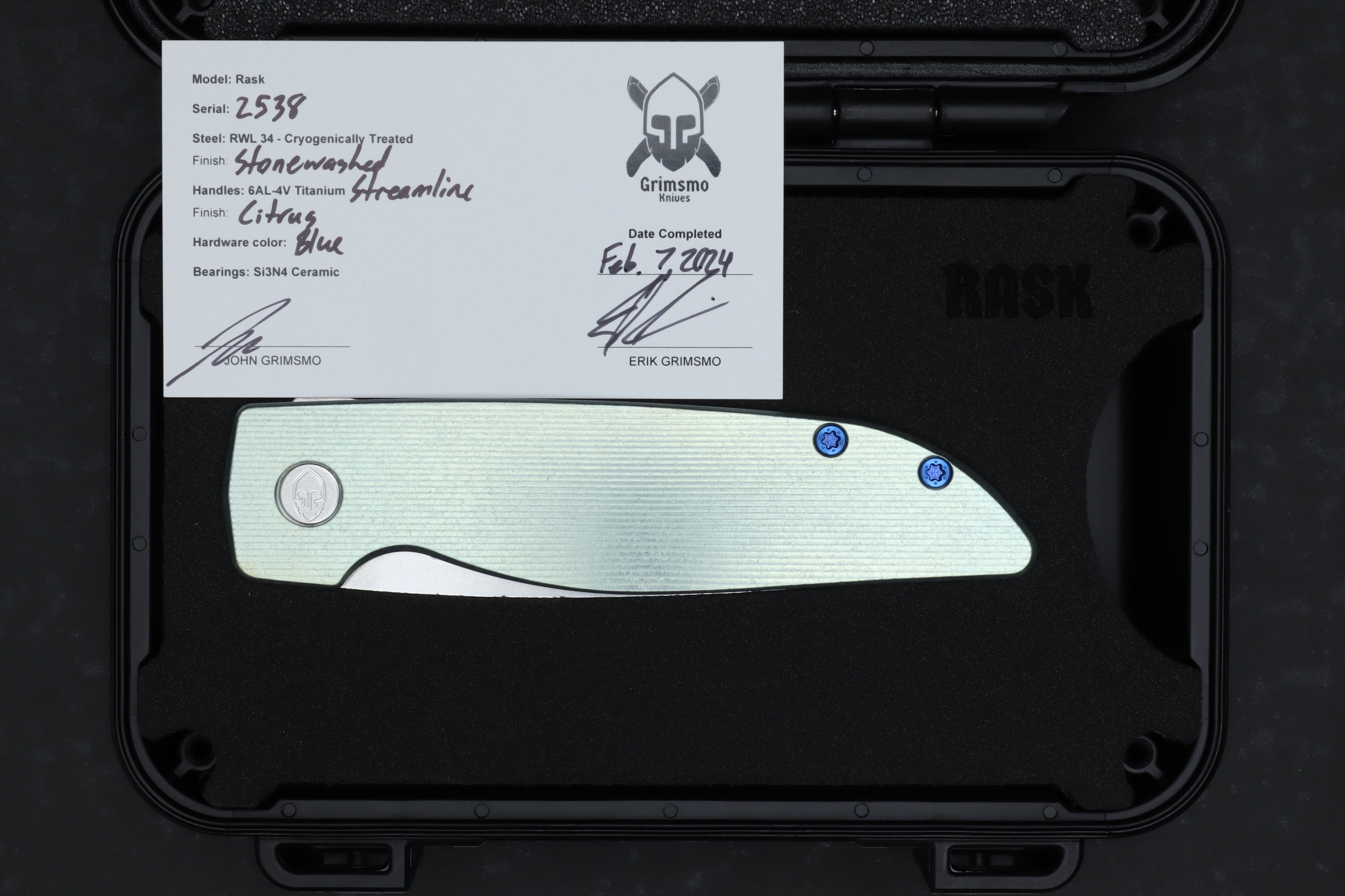 Rask #2538 9278340212