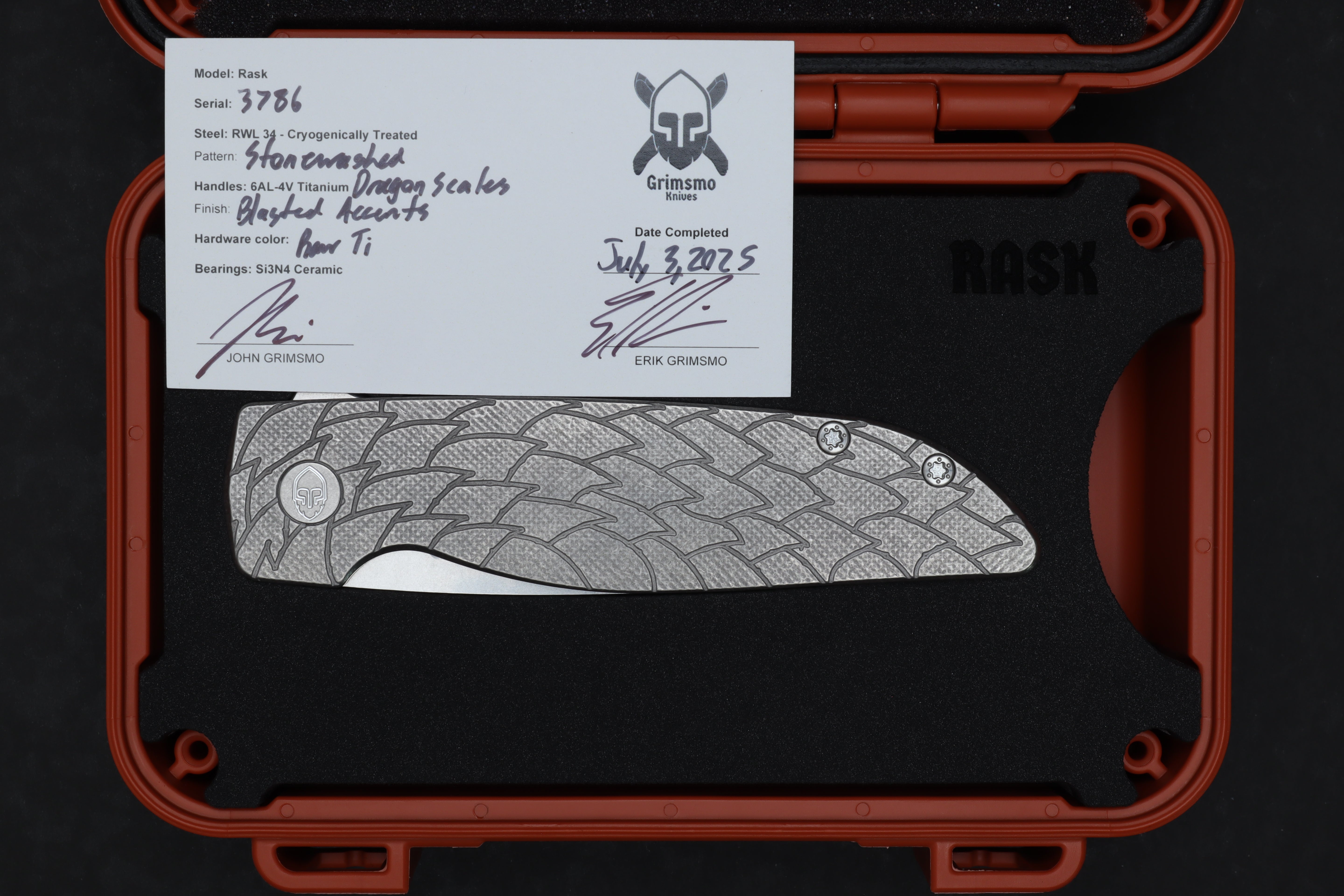 Rask #3786 9278340707