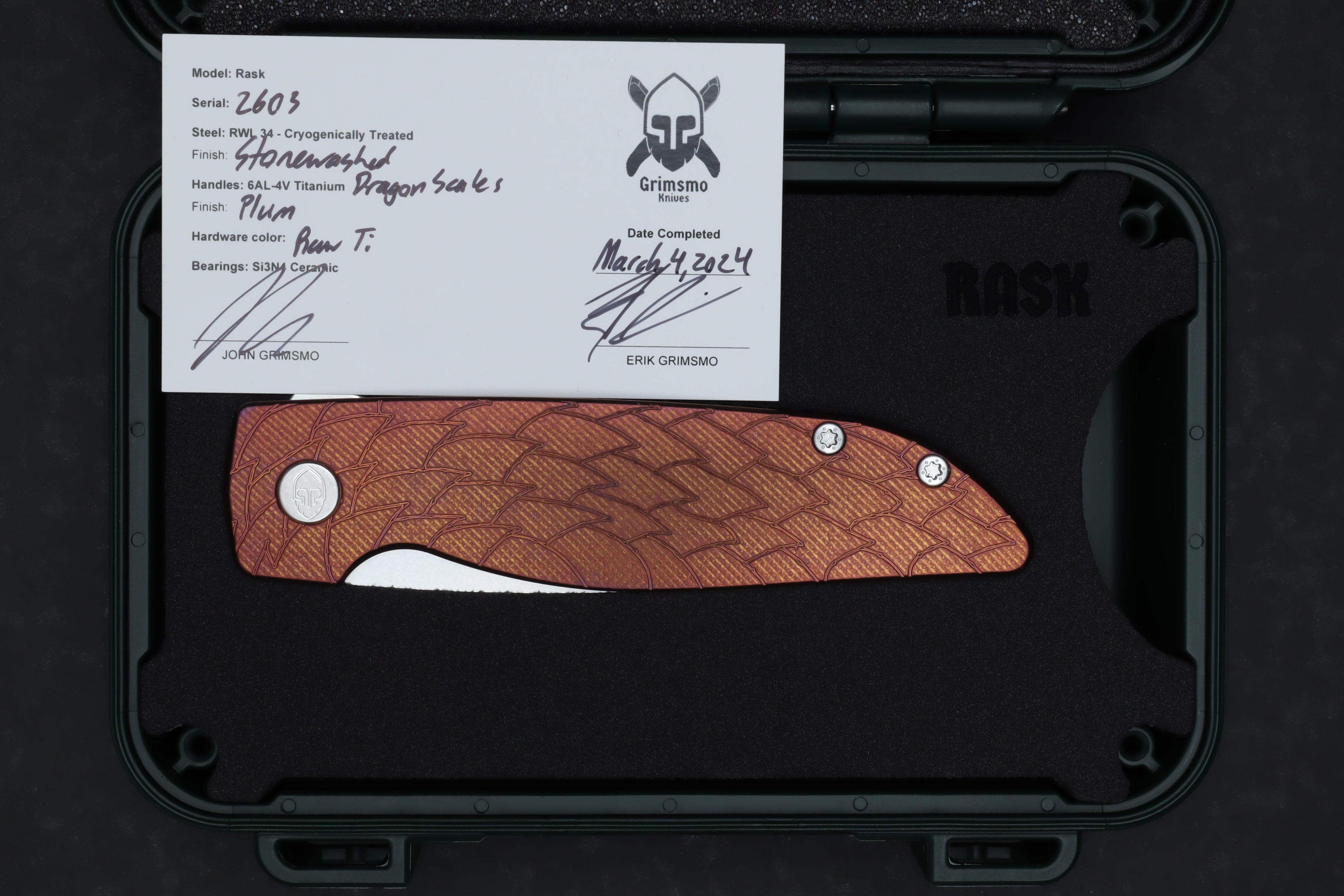 Rask #2603 9278340307