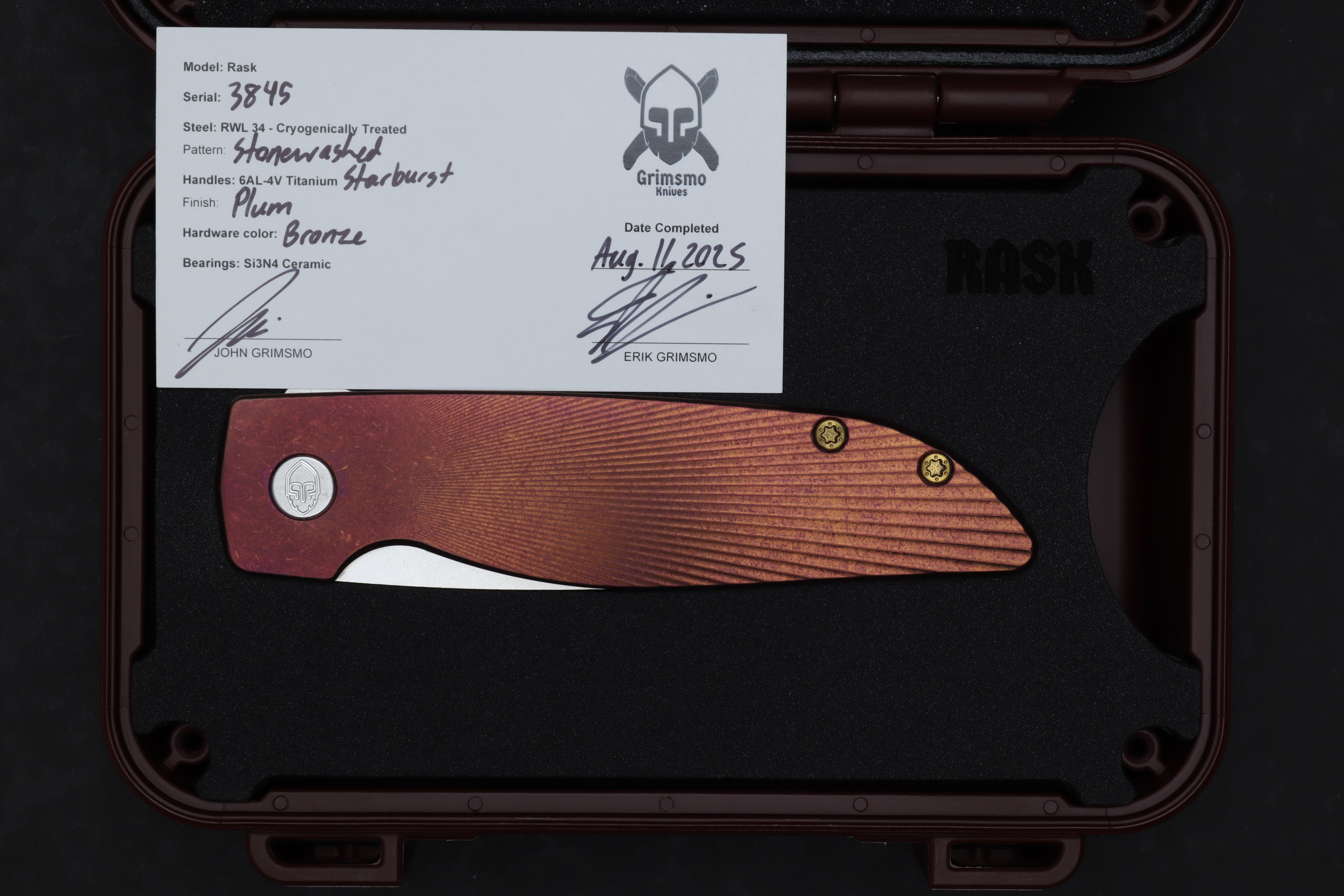 Rask #3845 9278340812