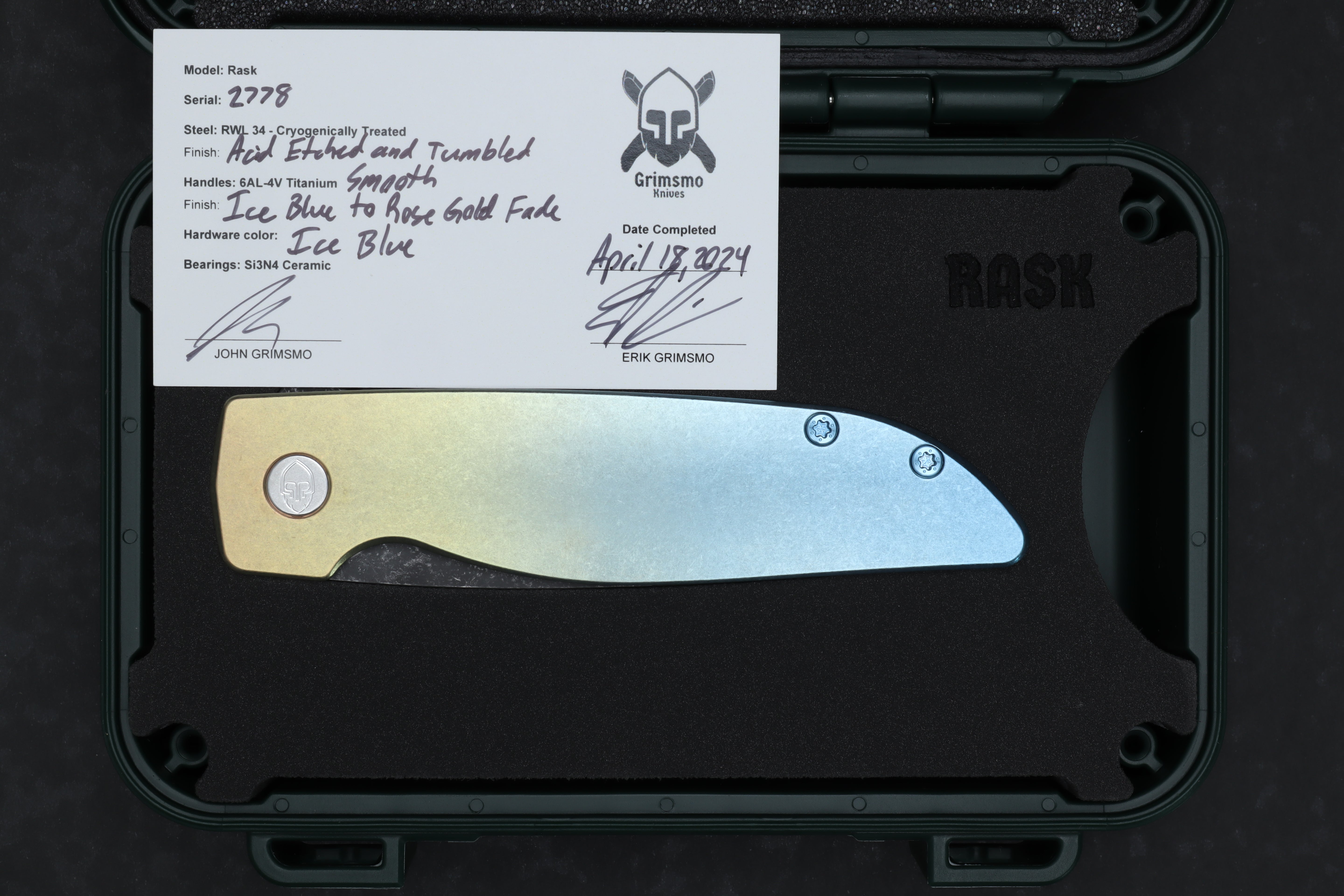 Rask #2778 9278340419