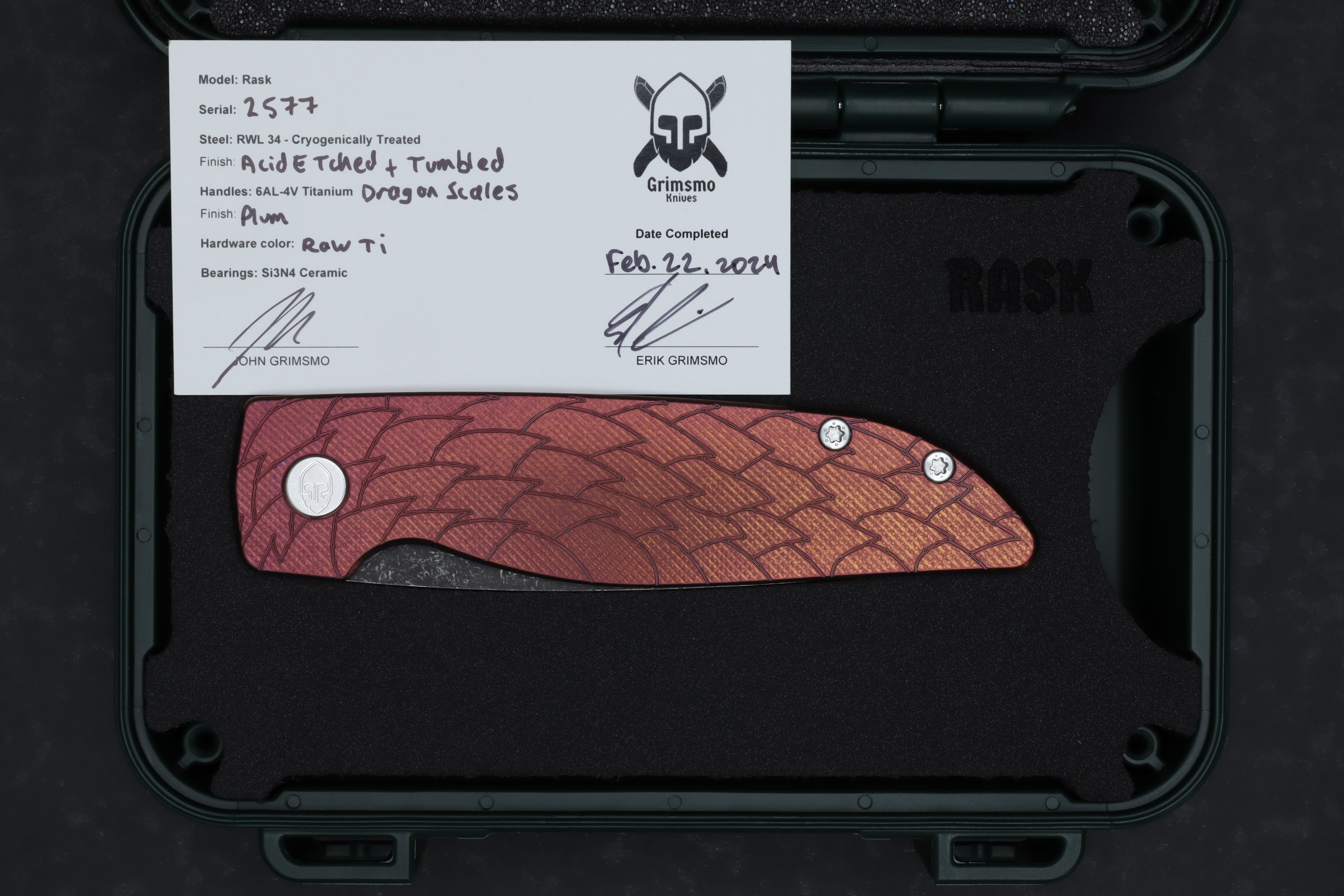 Rask #2577 9278340228