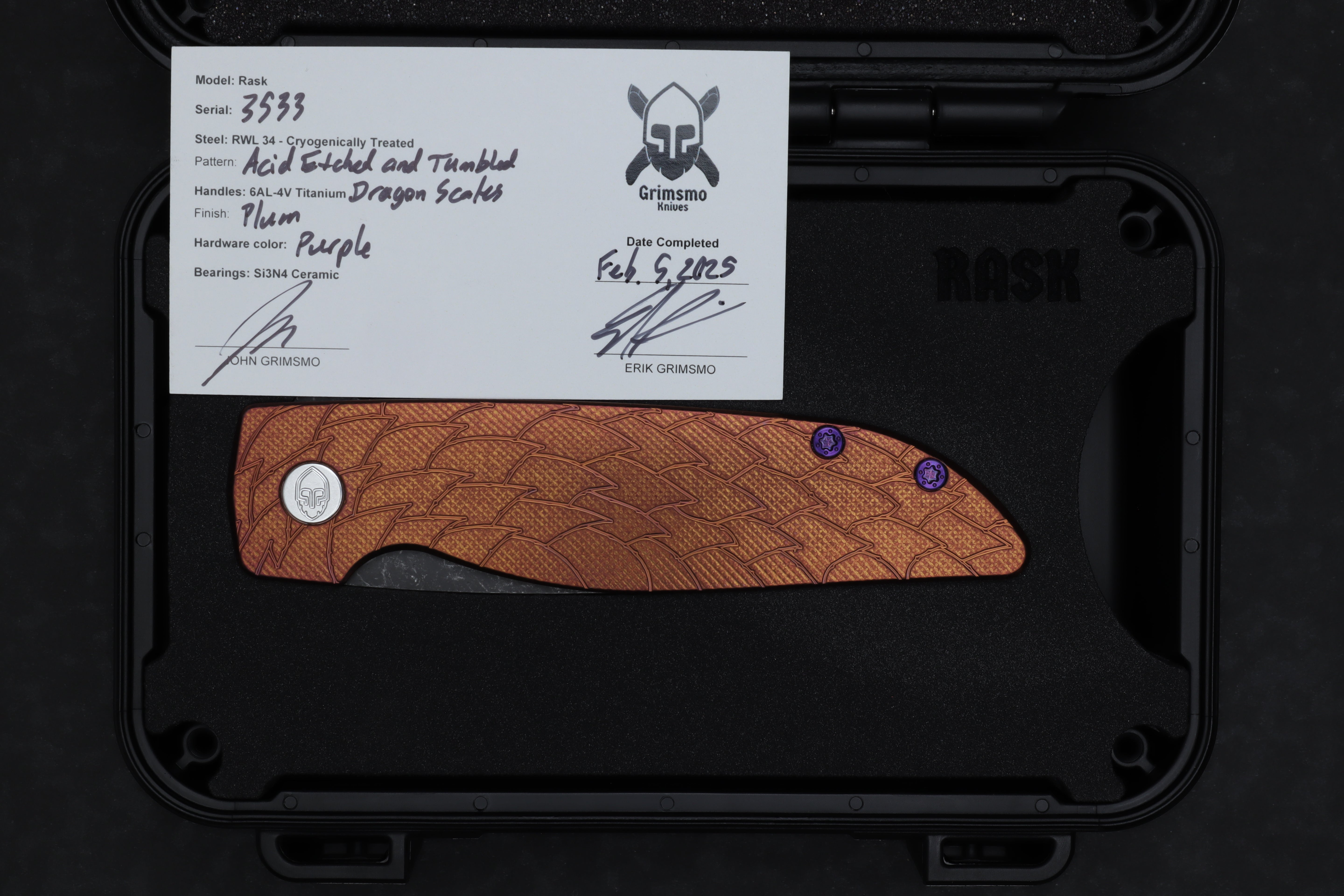 Rask #3533 9278340210