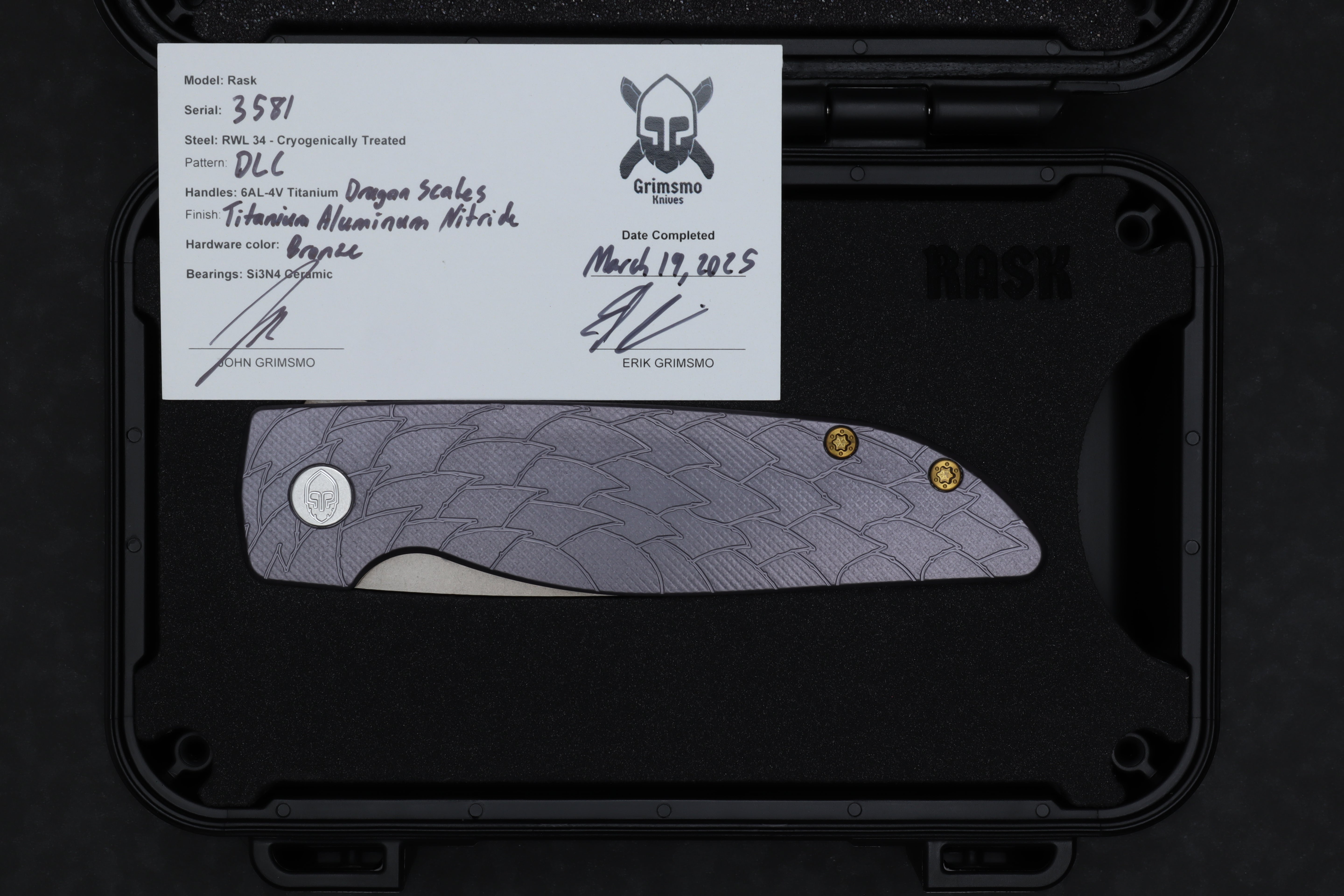 Rask #3581 9278340324