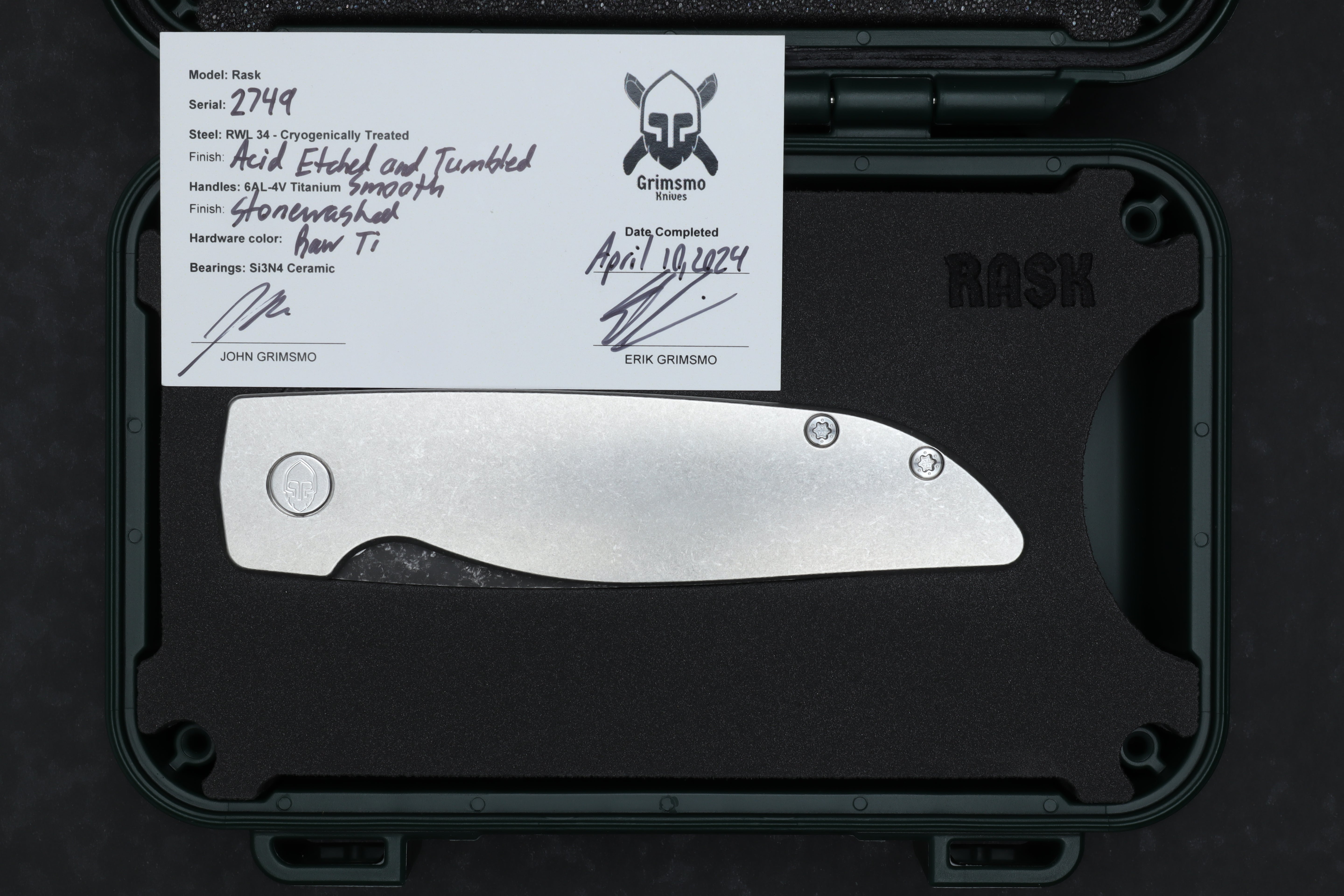 Rask #2749 9278340416