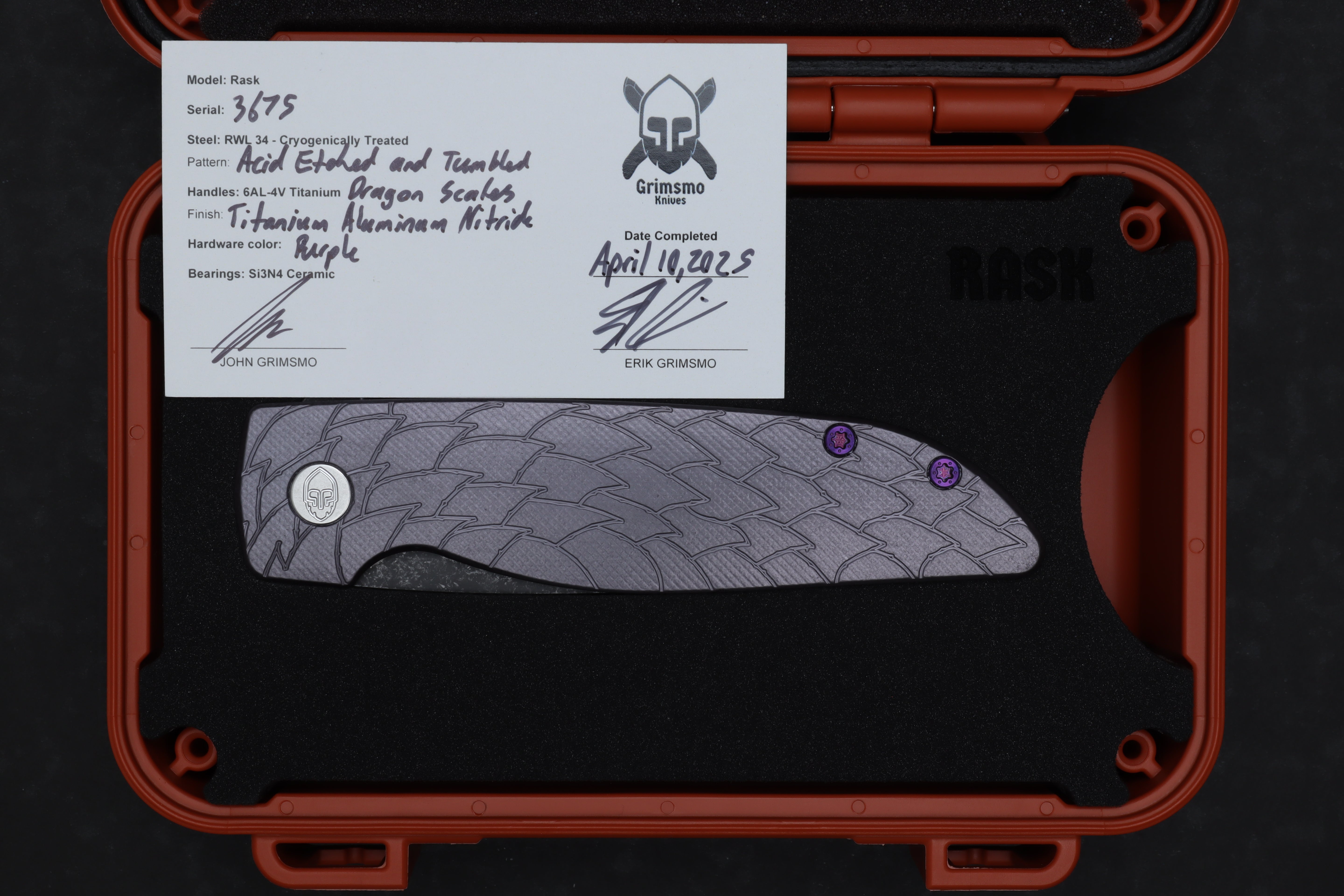 Rask #3675 9278340415