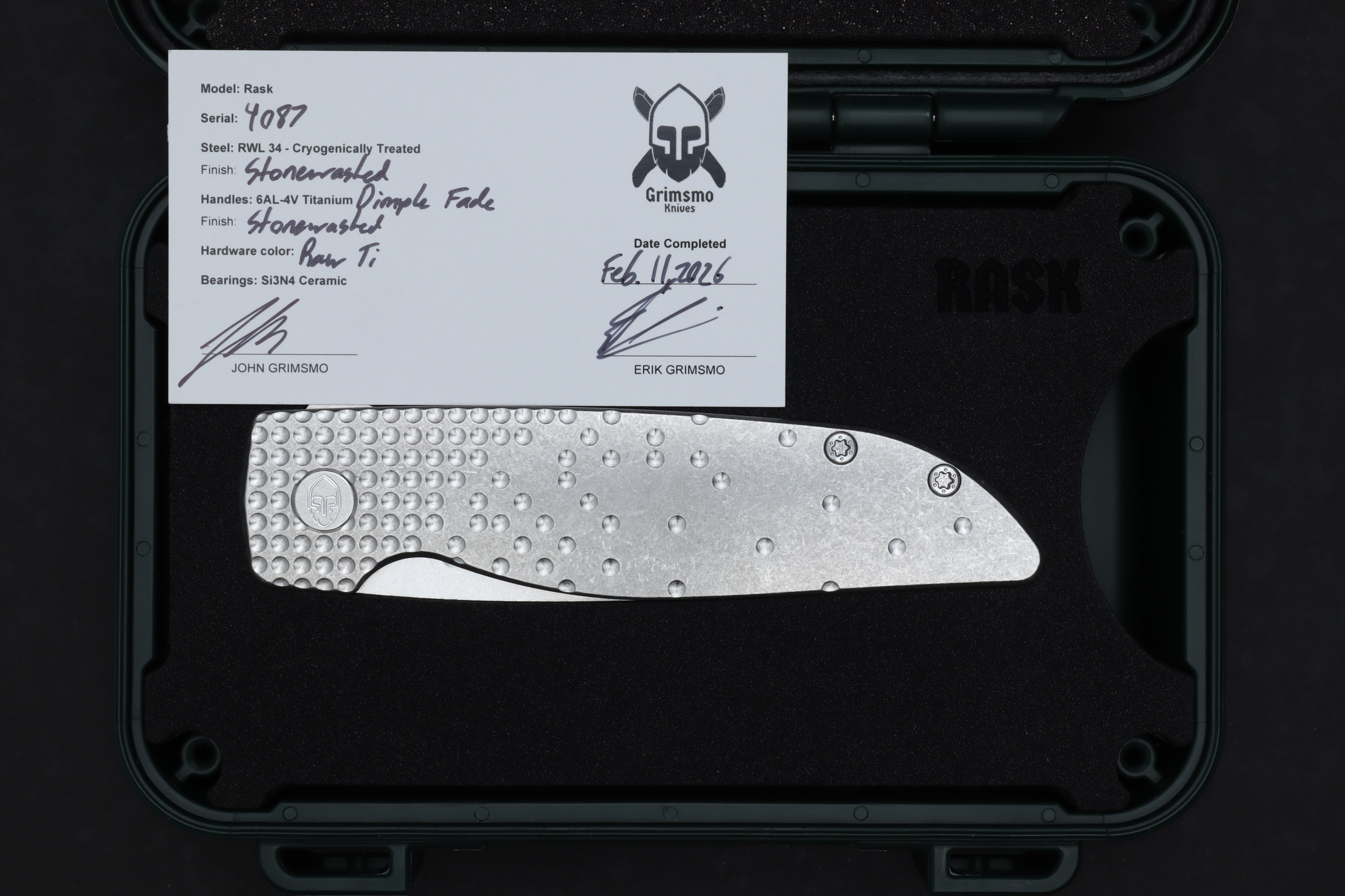 Rask #4087 9278340217
