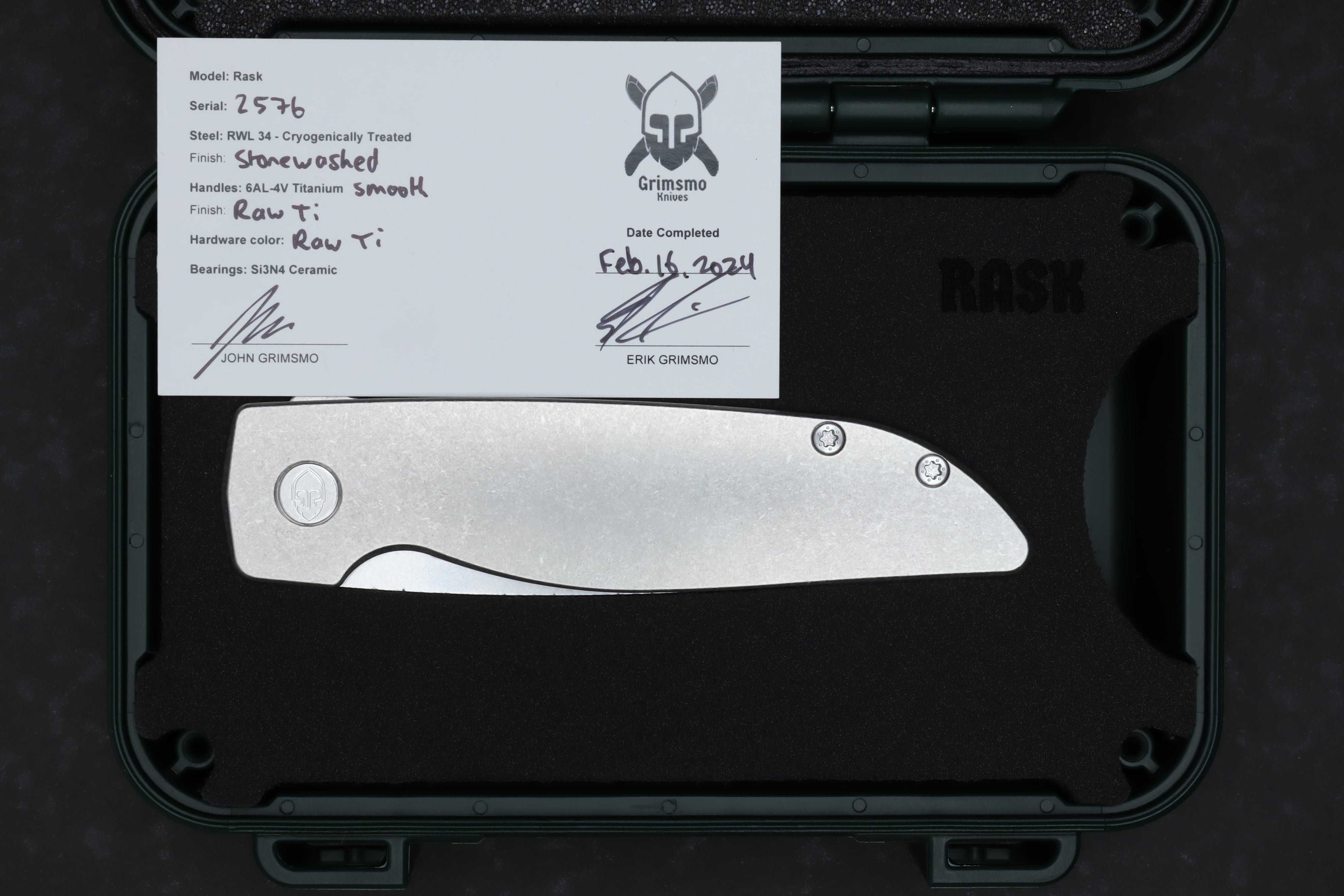 Rask #2576 9278340221