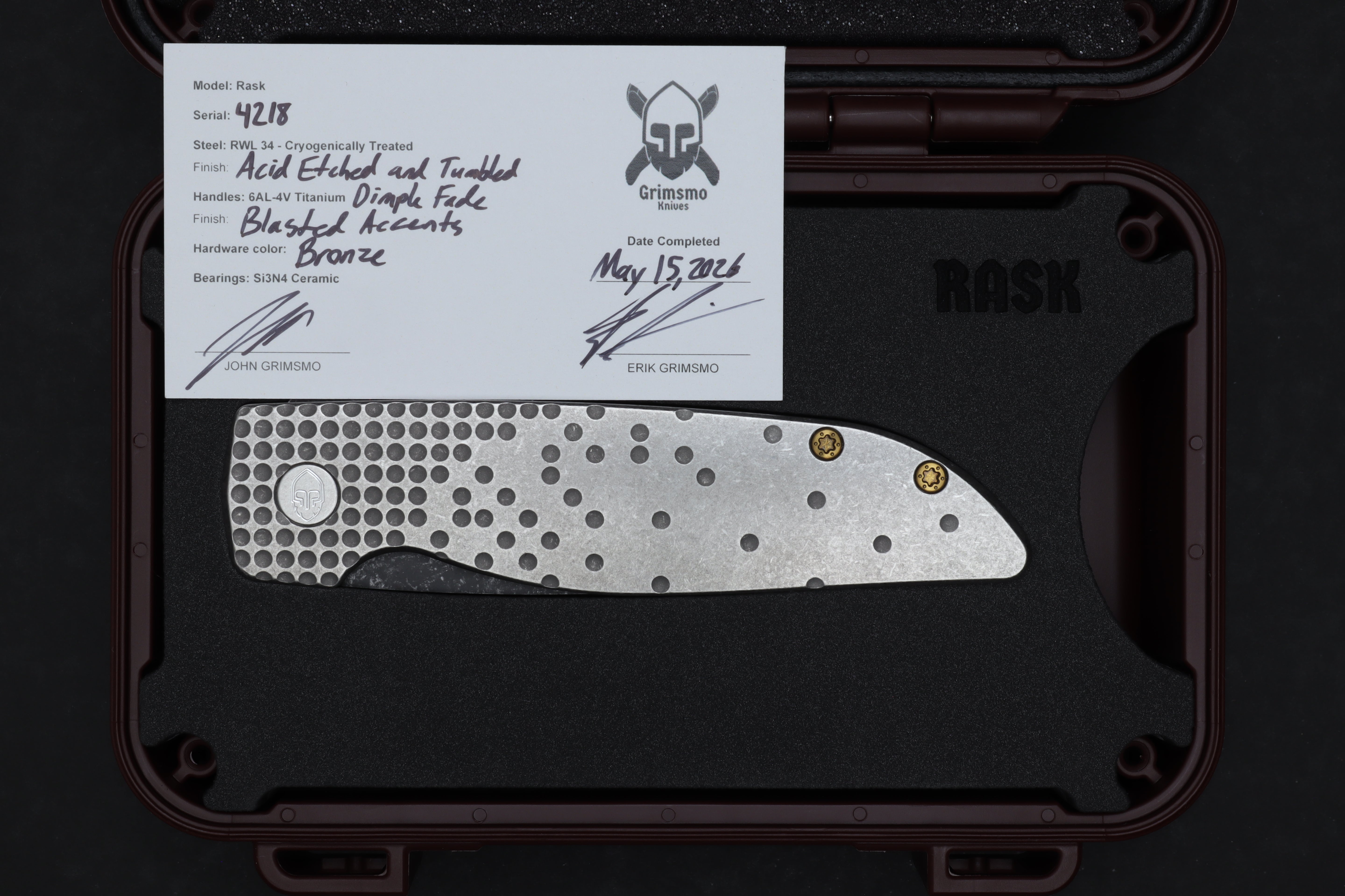 Rask #4218 9278340602