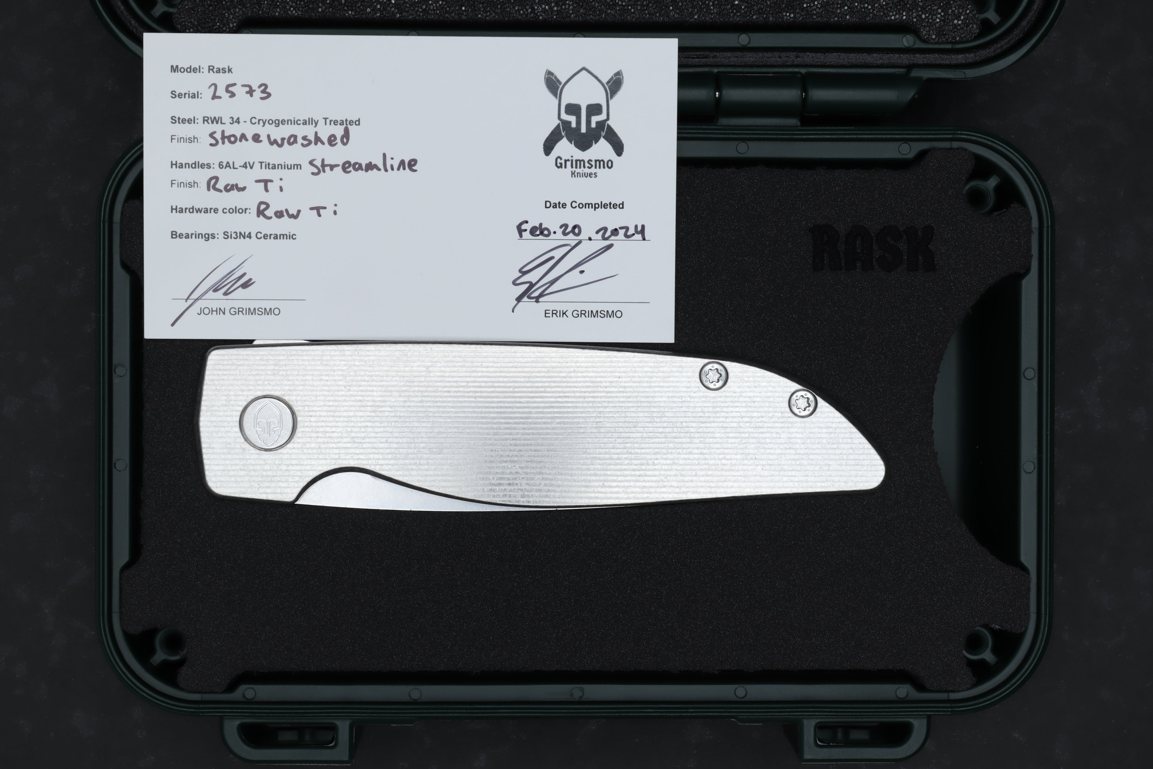 Rask #2573 9278340221