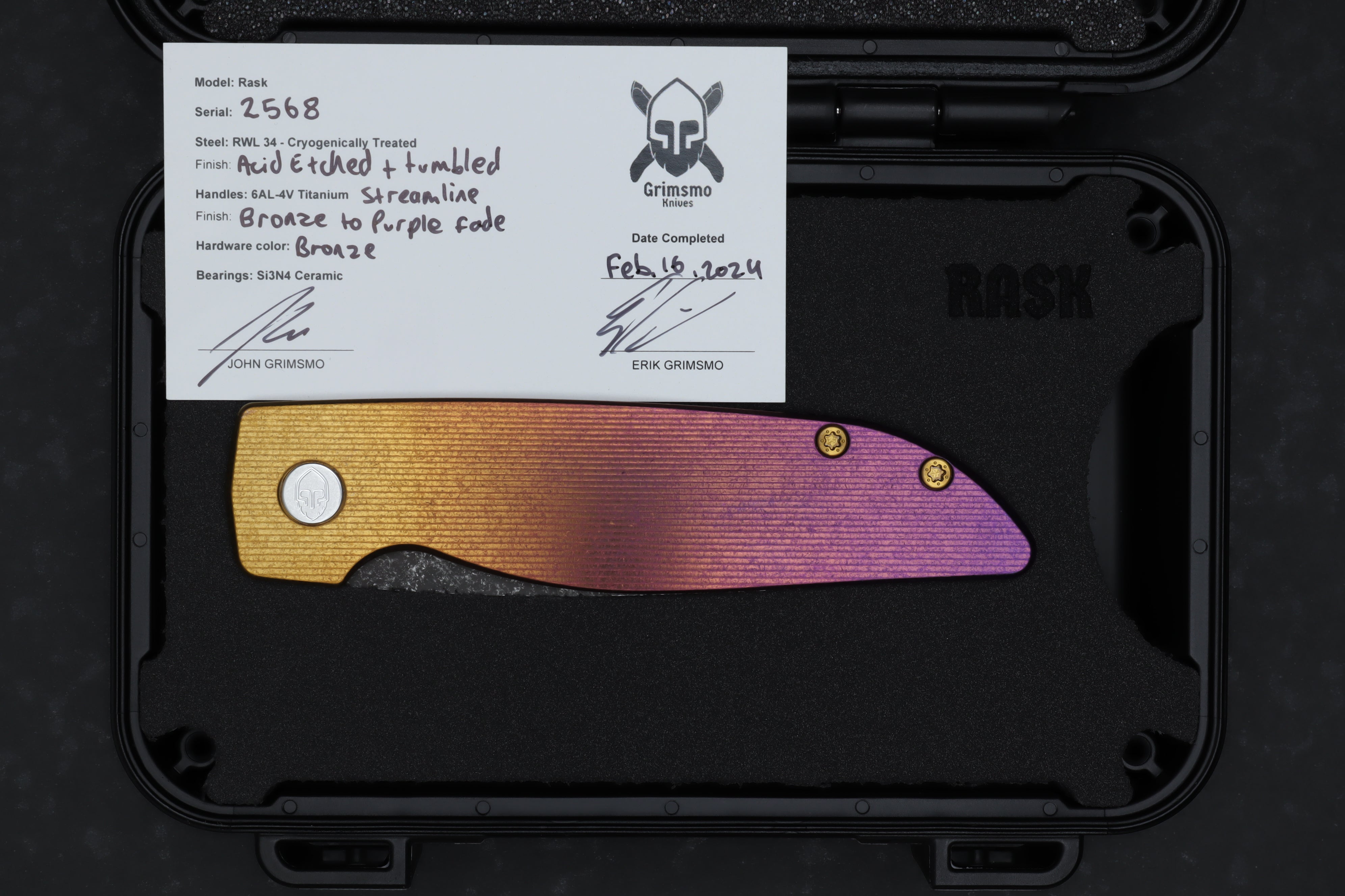 Rask #2568 9278340221