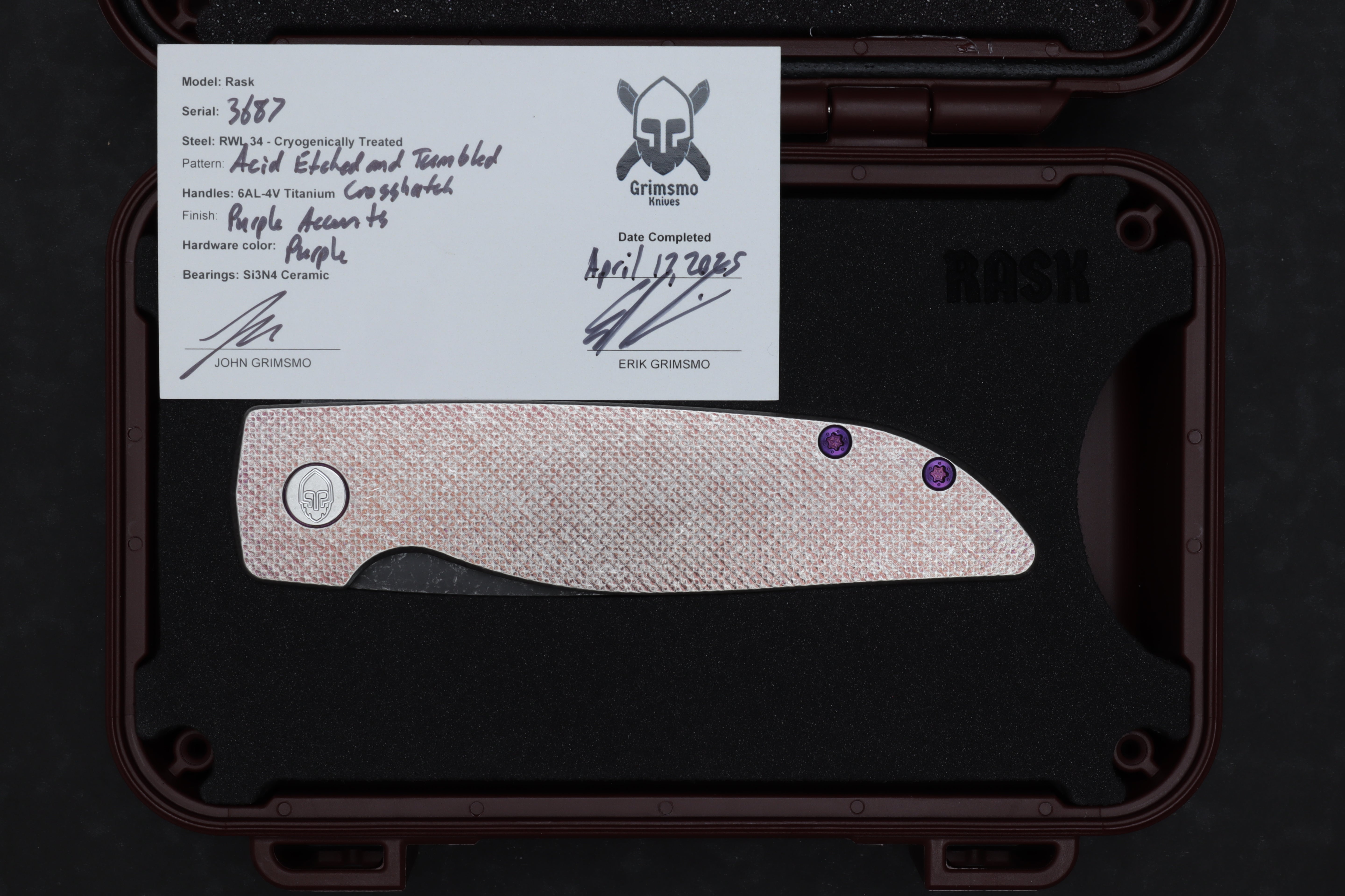 Rask #3687 9278340421