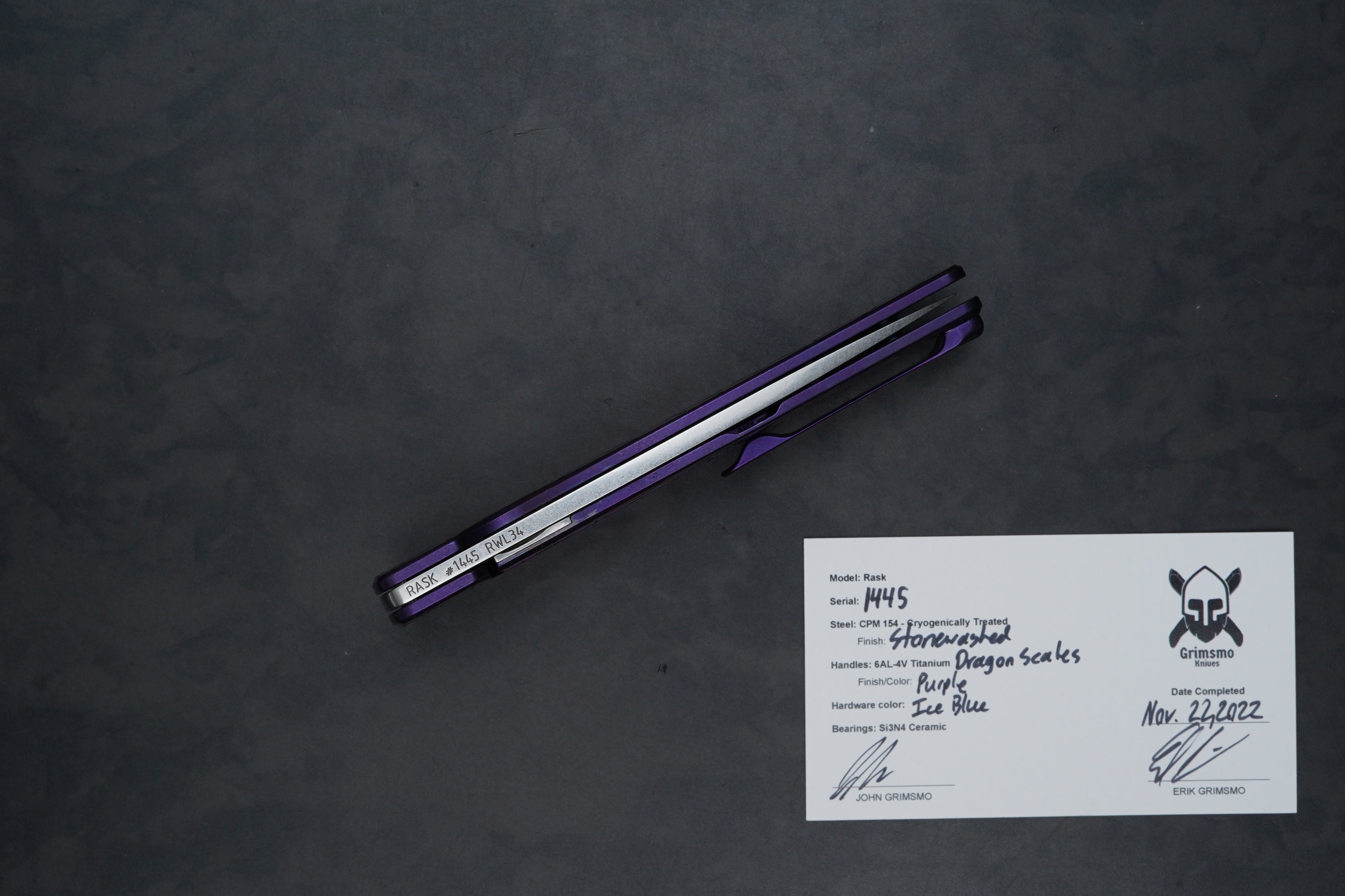 Rask #1445 9874321125