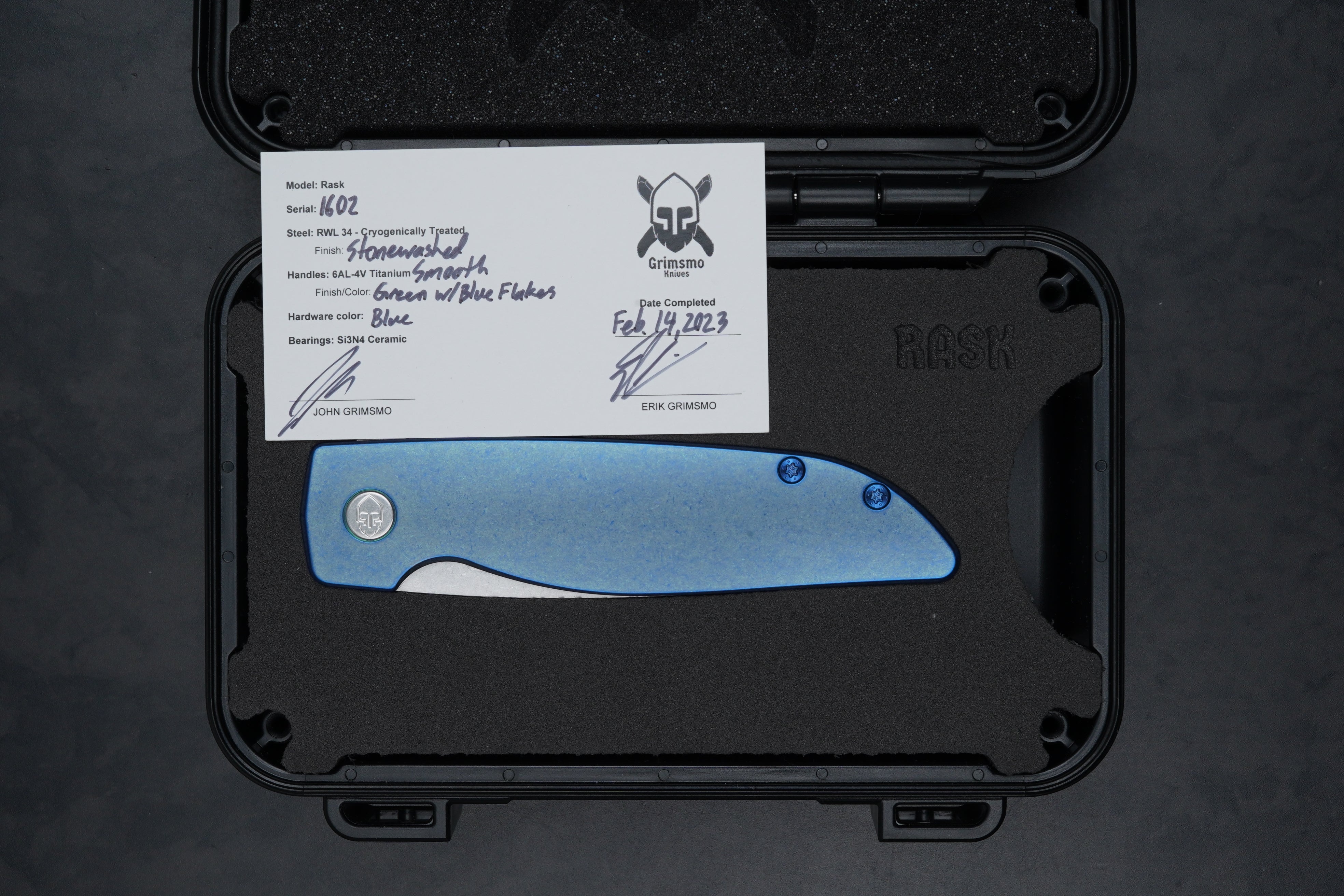 Rask #1602 9208130221