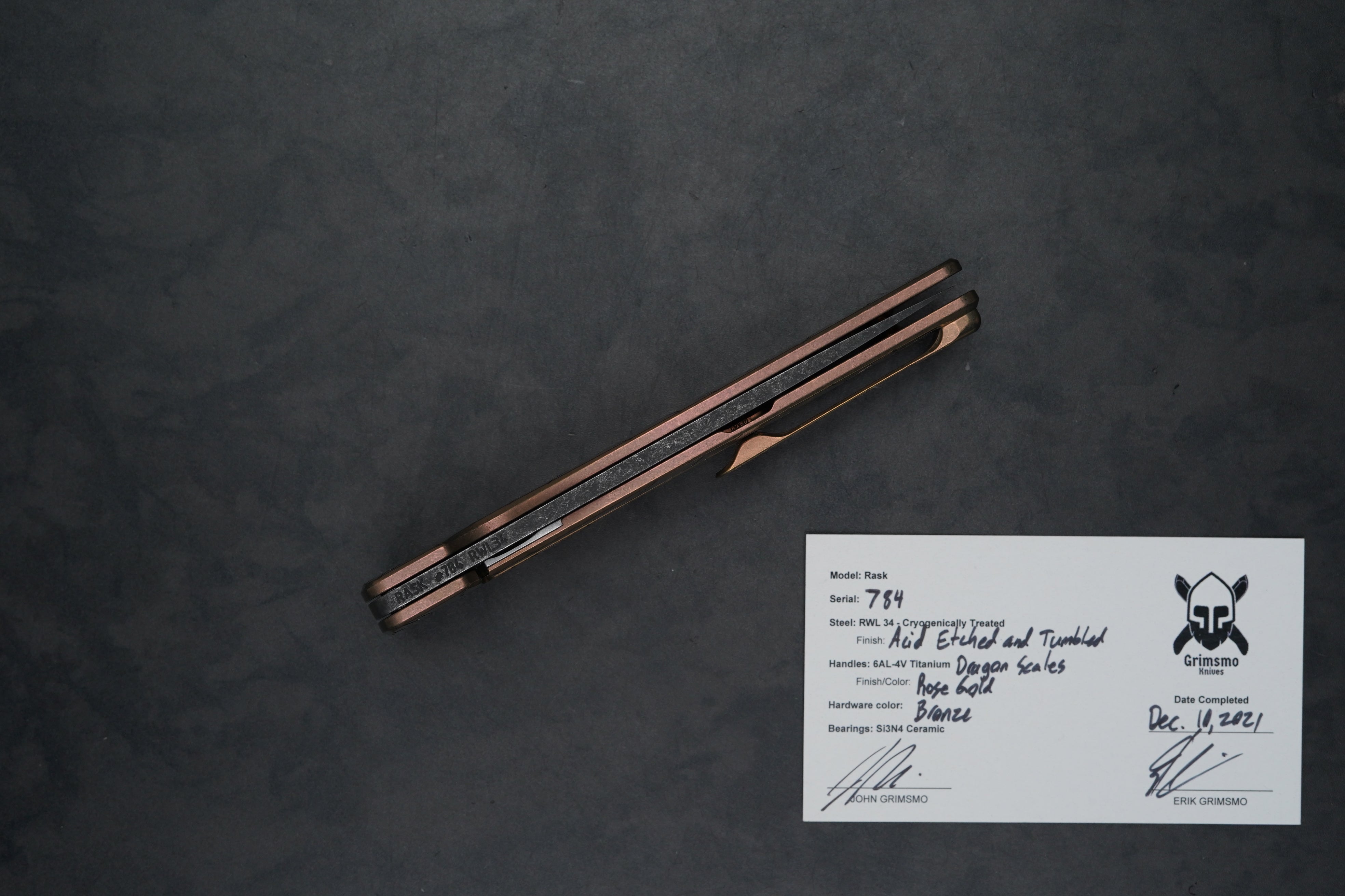 Rask #784 9847531213