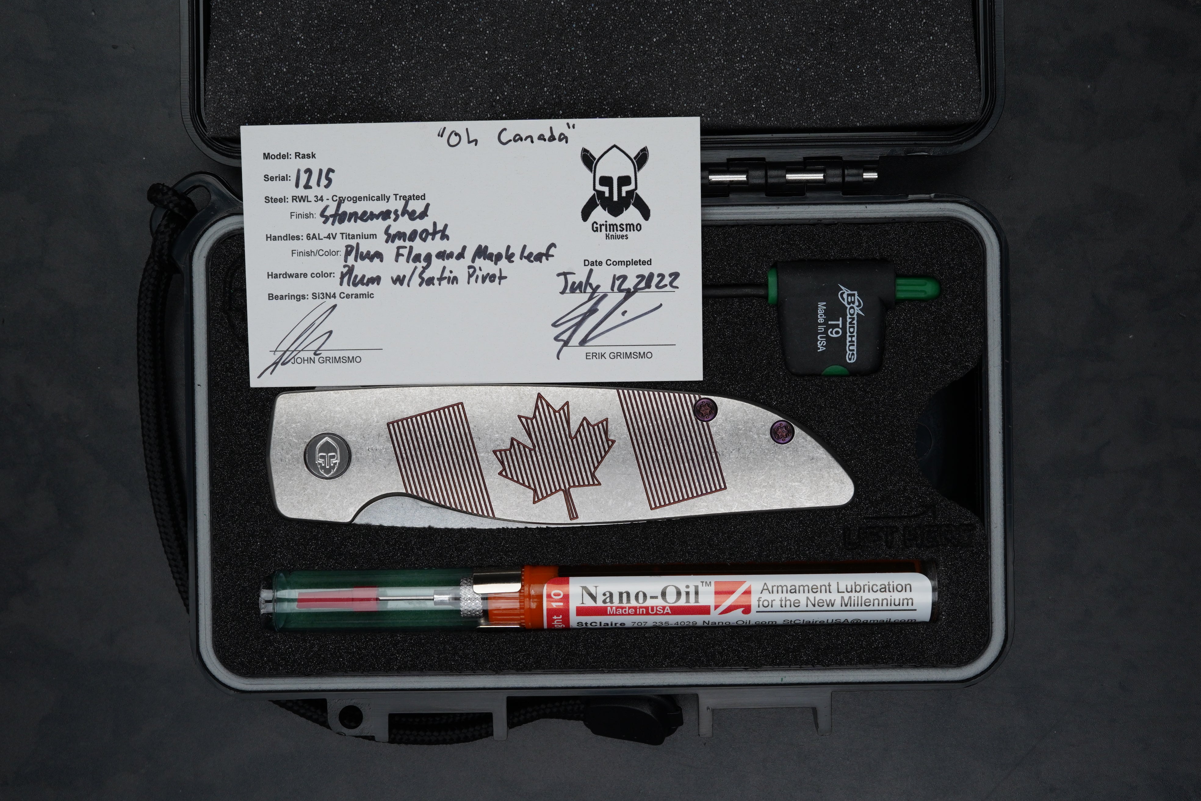 Oh Canada Rask #1215 + Saga #4259