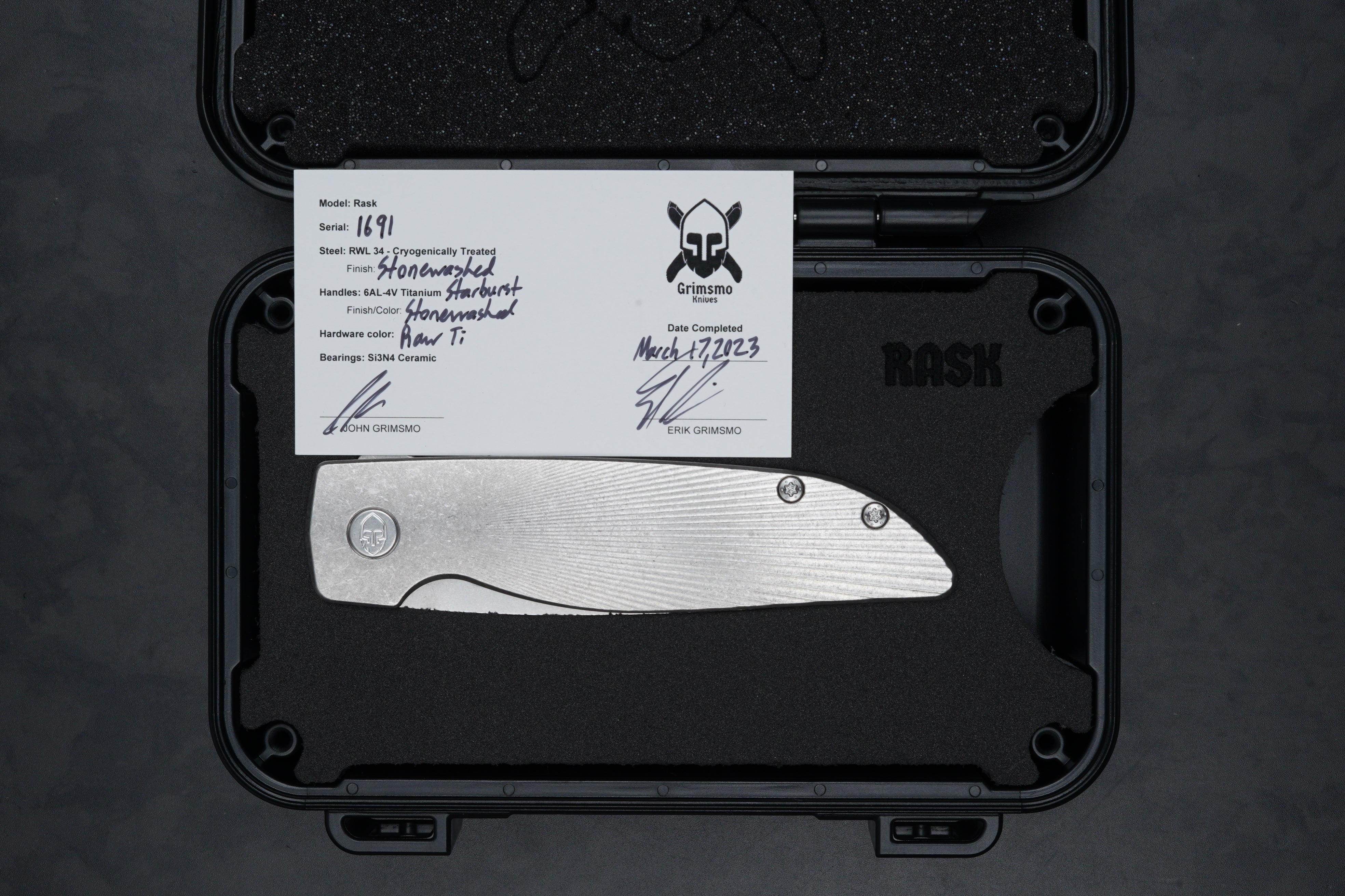 Rask #1691 9834200329