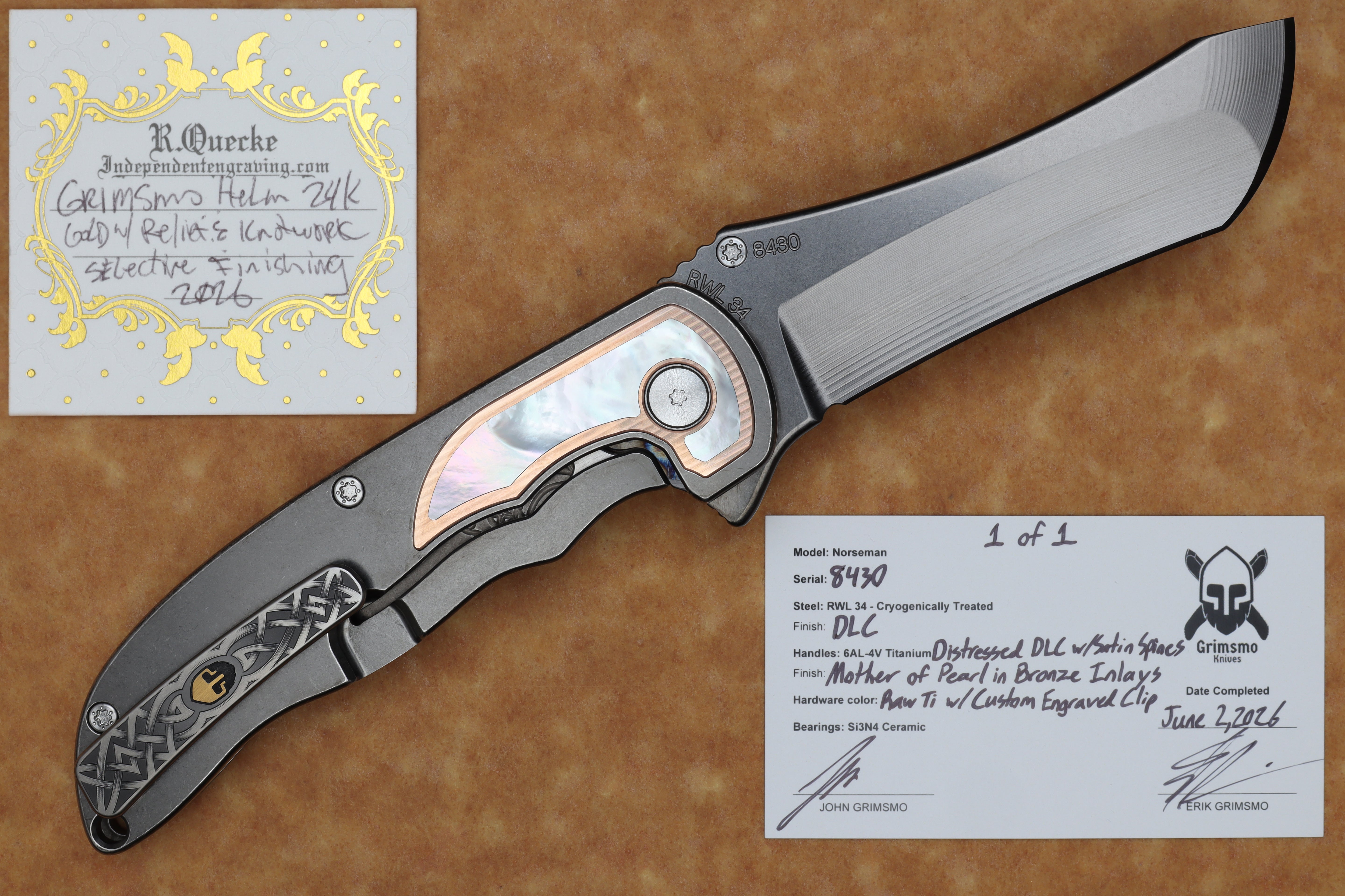 Norseman #8430 Mother of Pearl in Bronze