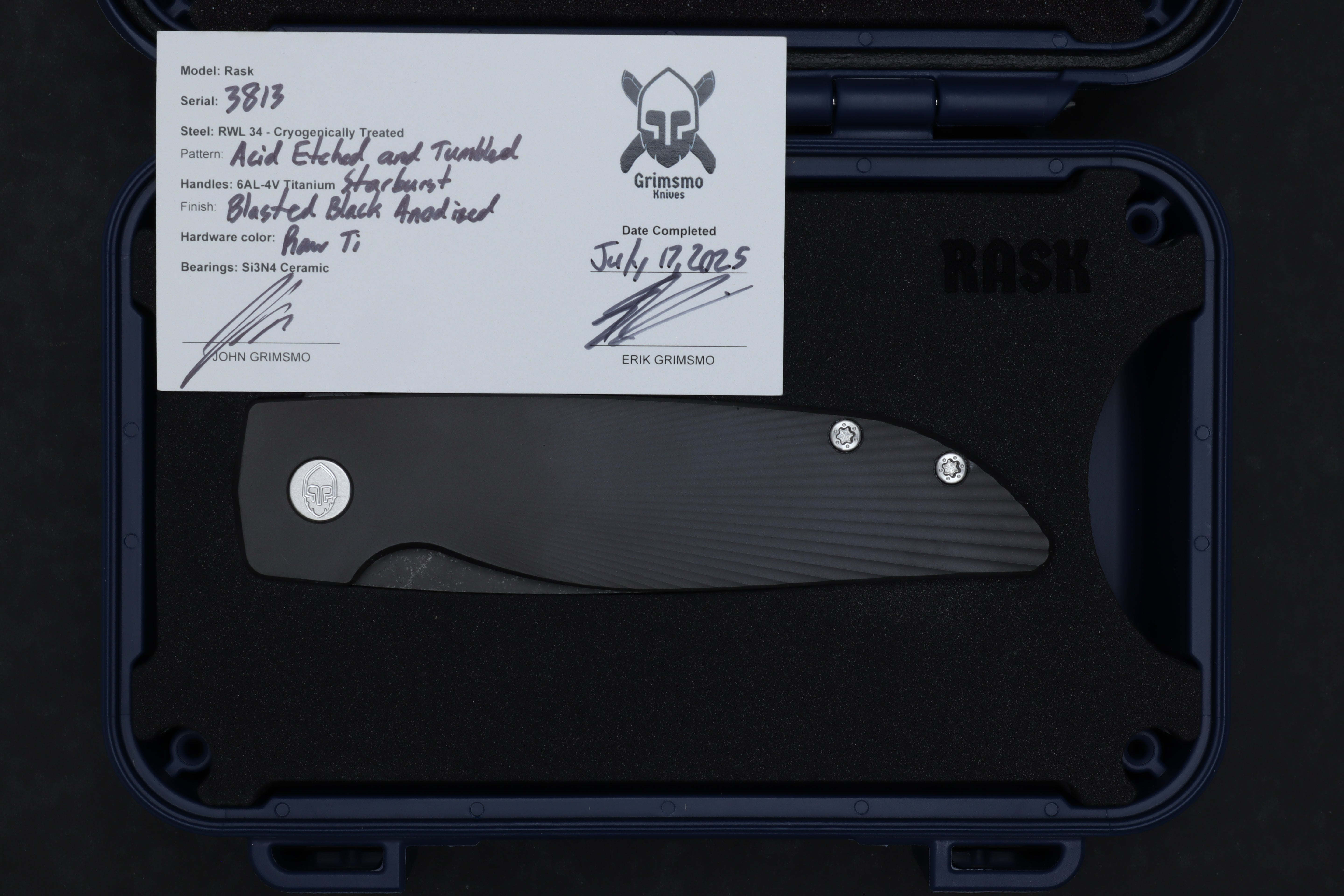 Rask #3813 9278340725