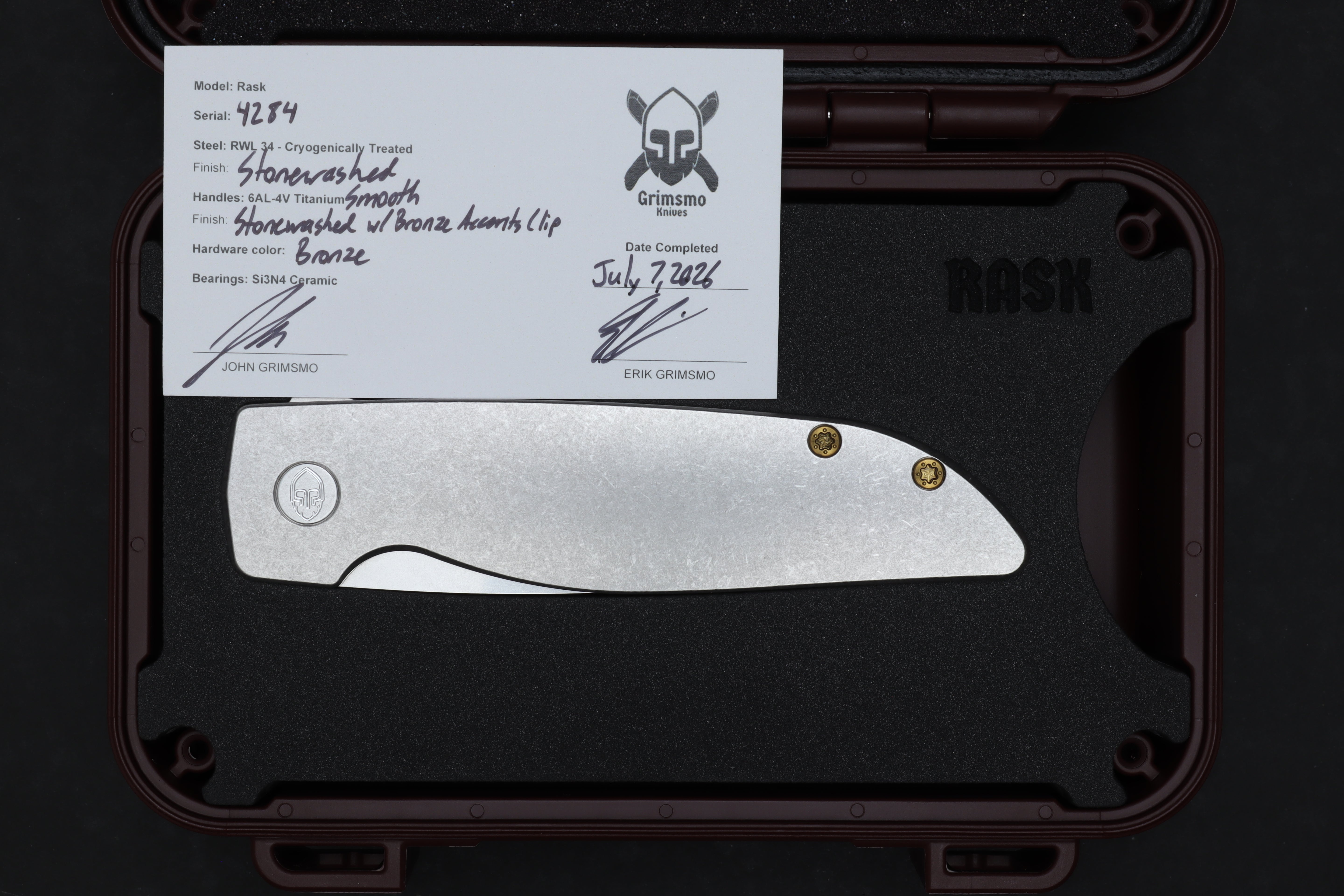 Rask #4284 9278340708