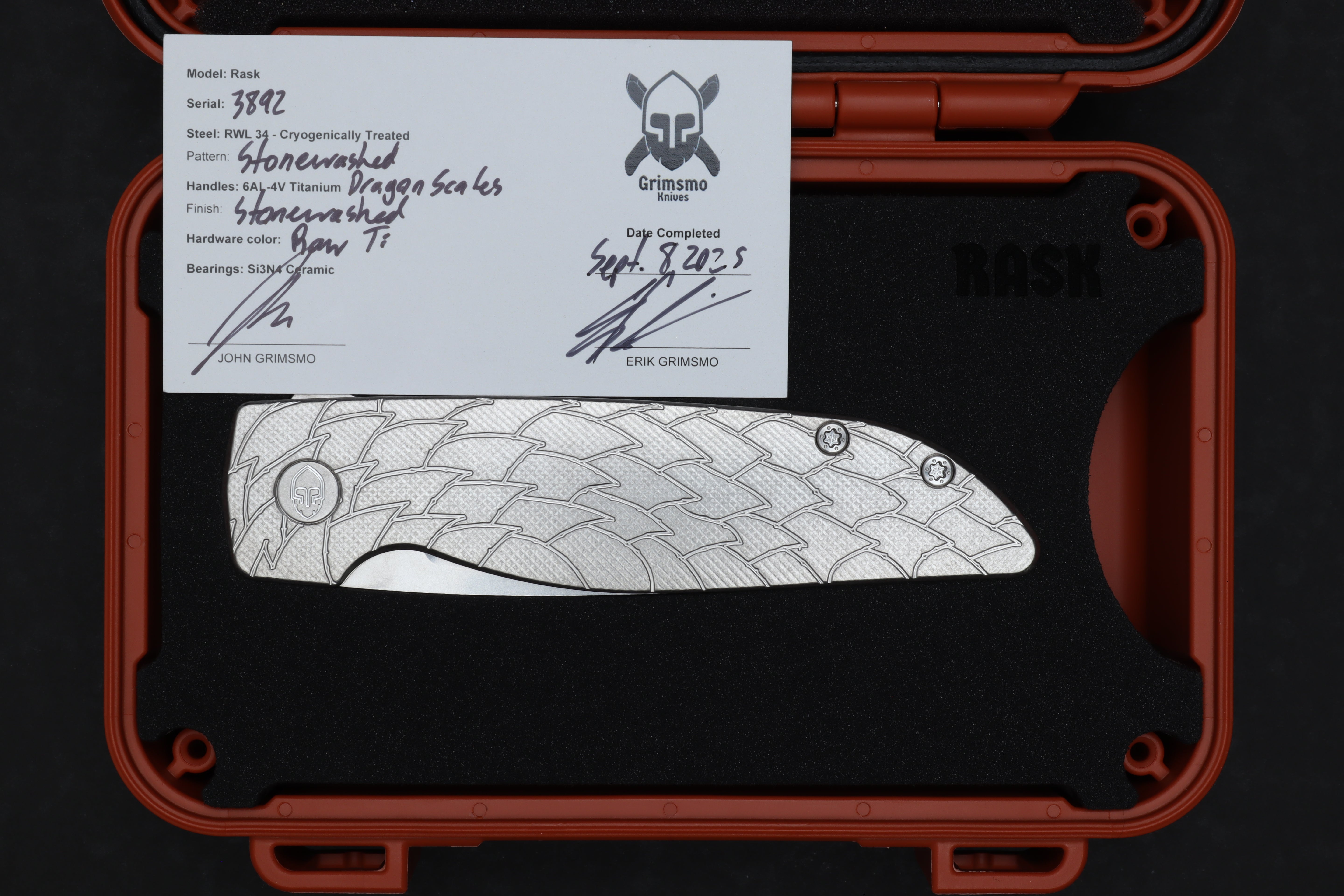 Rask #3892 9278340915