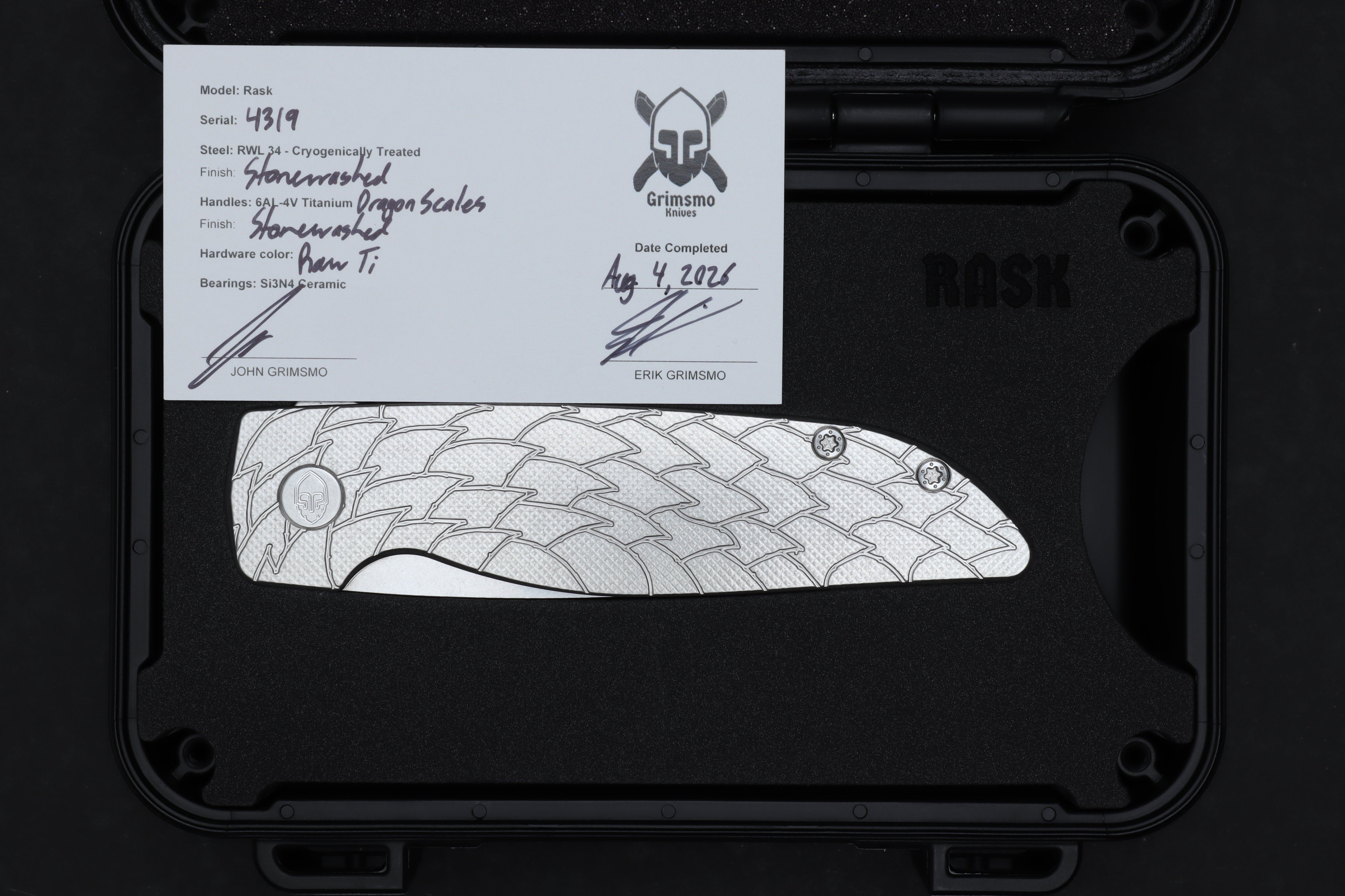Rask #4319 9278340805