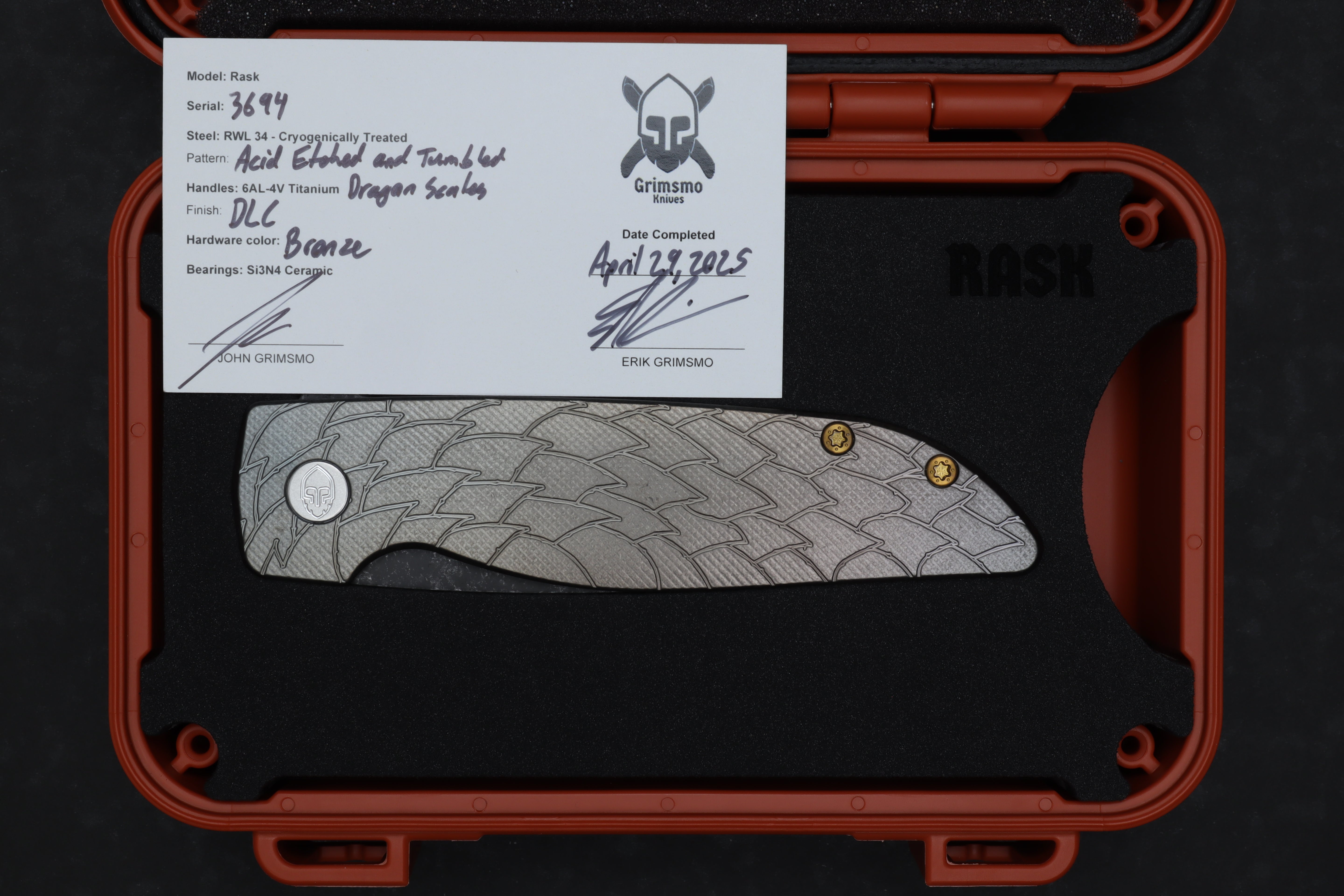 Rask #3694 9278340501