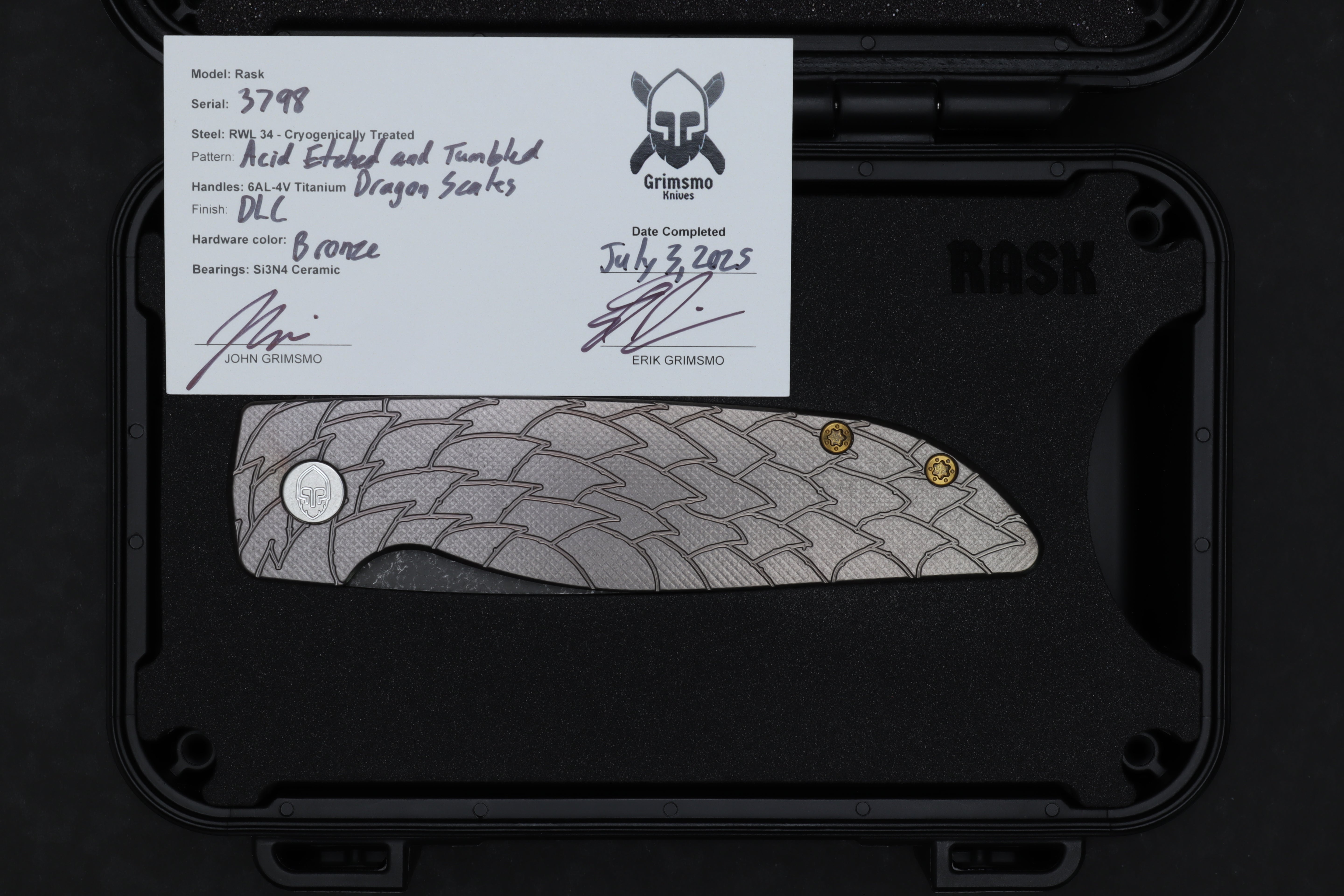 Rask #3798 9278340707