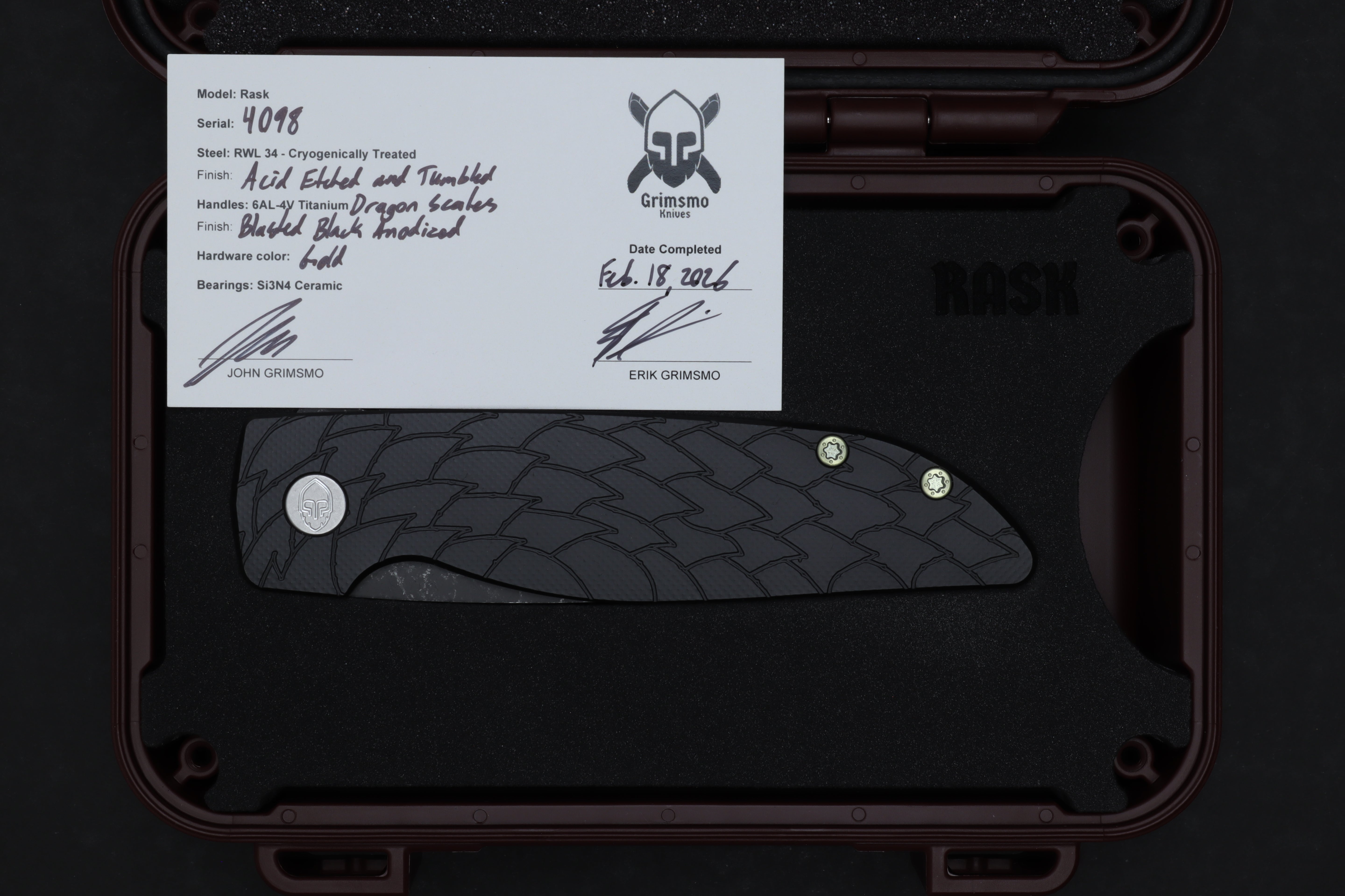 Rask #4098 9278340220