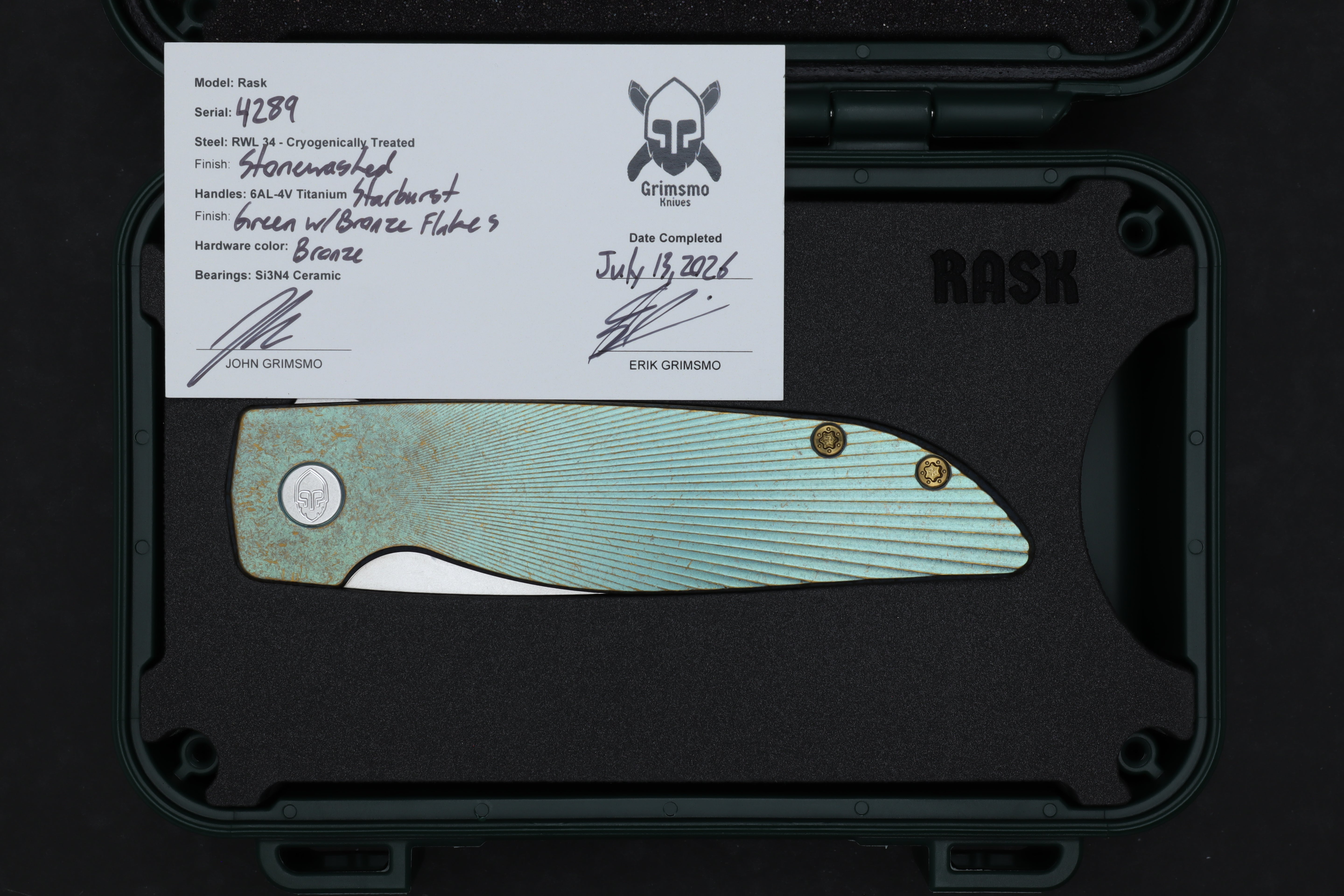 Rask #4289 9278340715