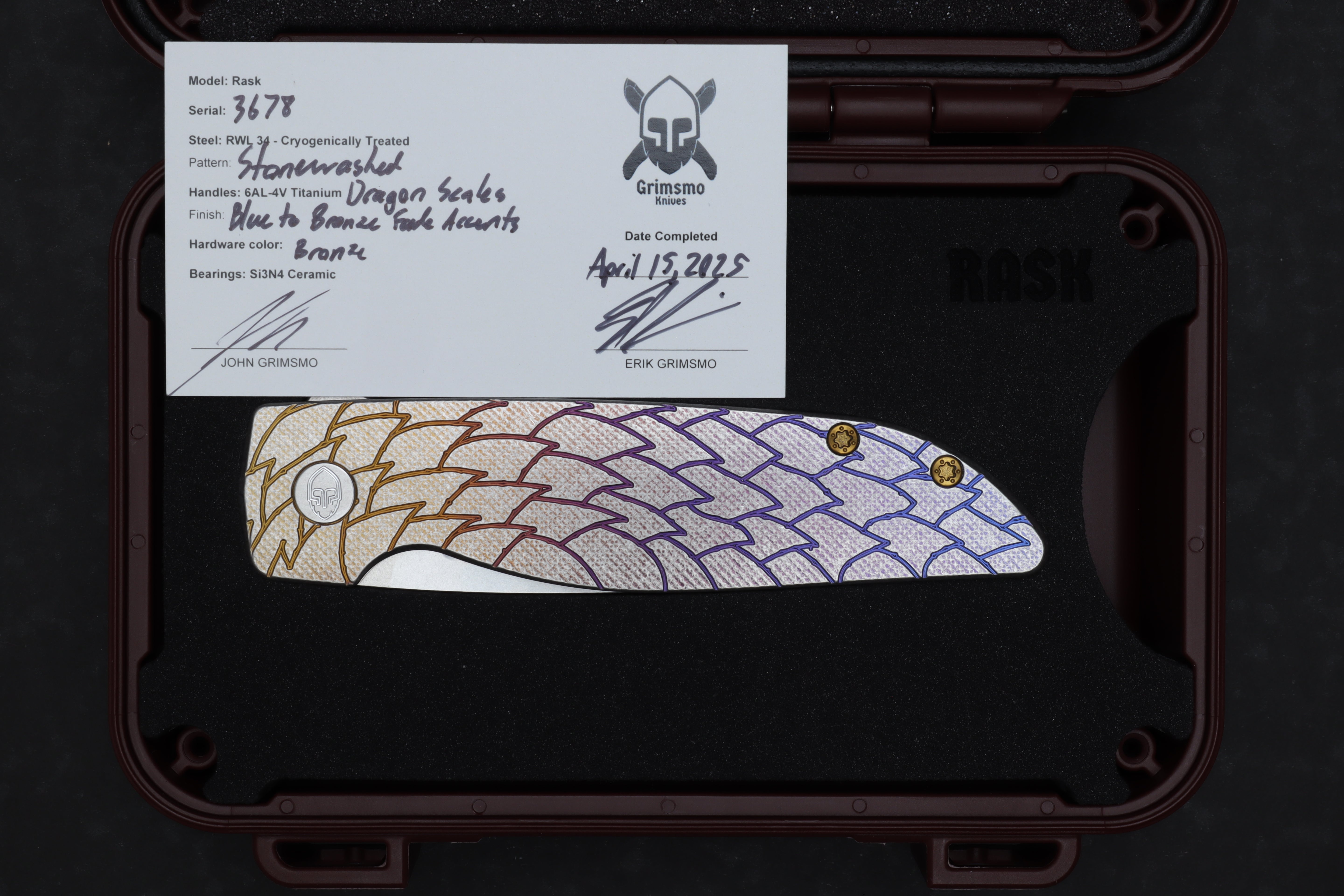 Rask #3678 9278340421